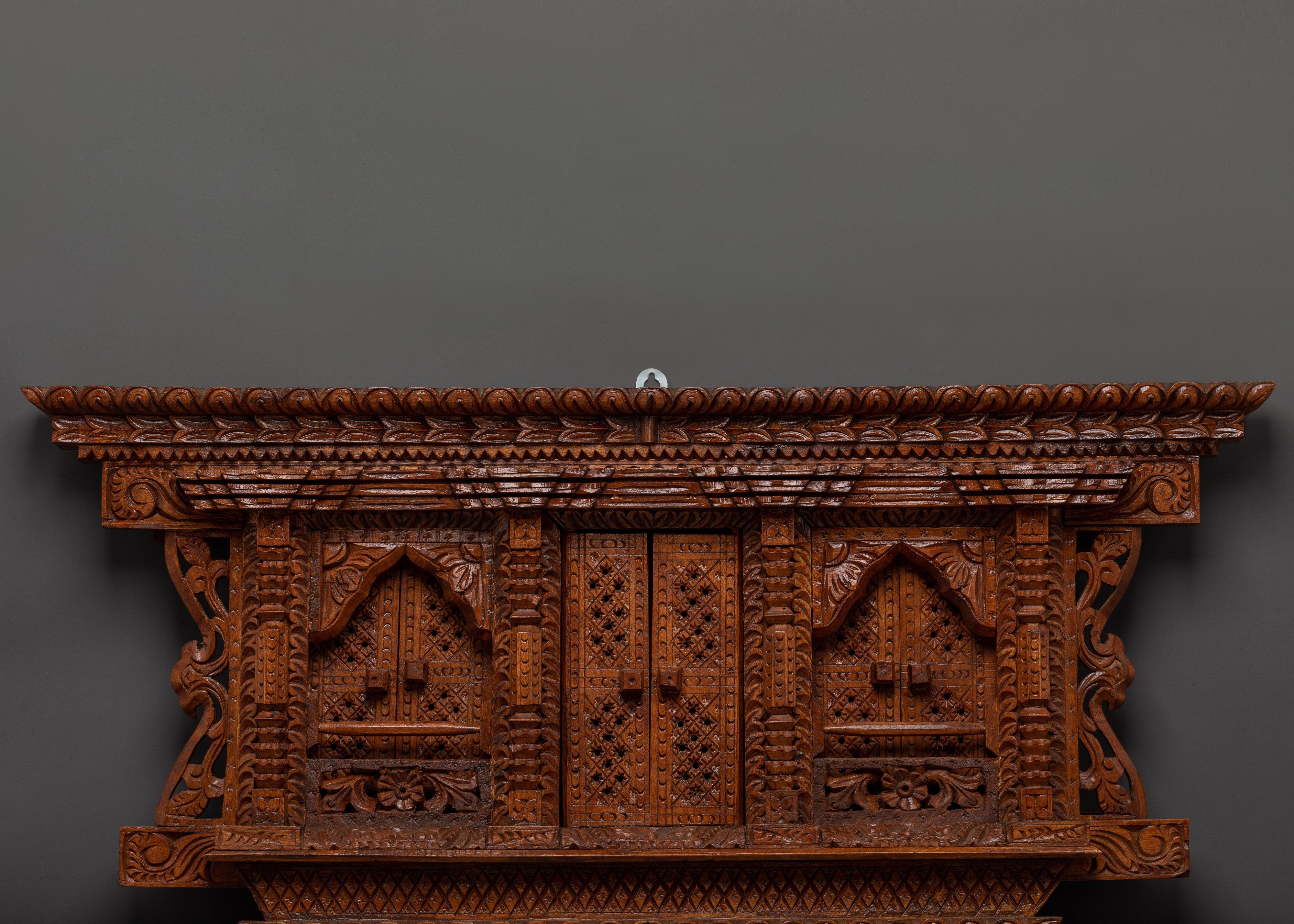 Carved Wood Wall Hanging | Handcrafted Wooden Decor