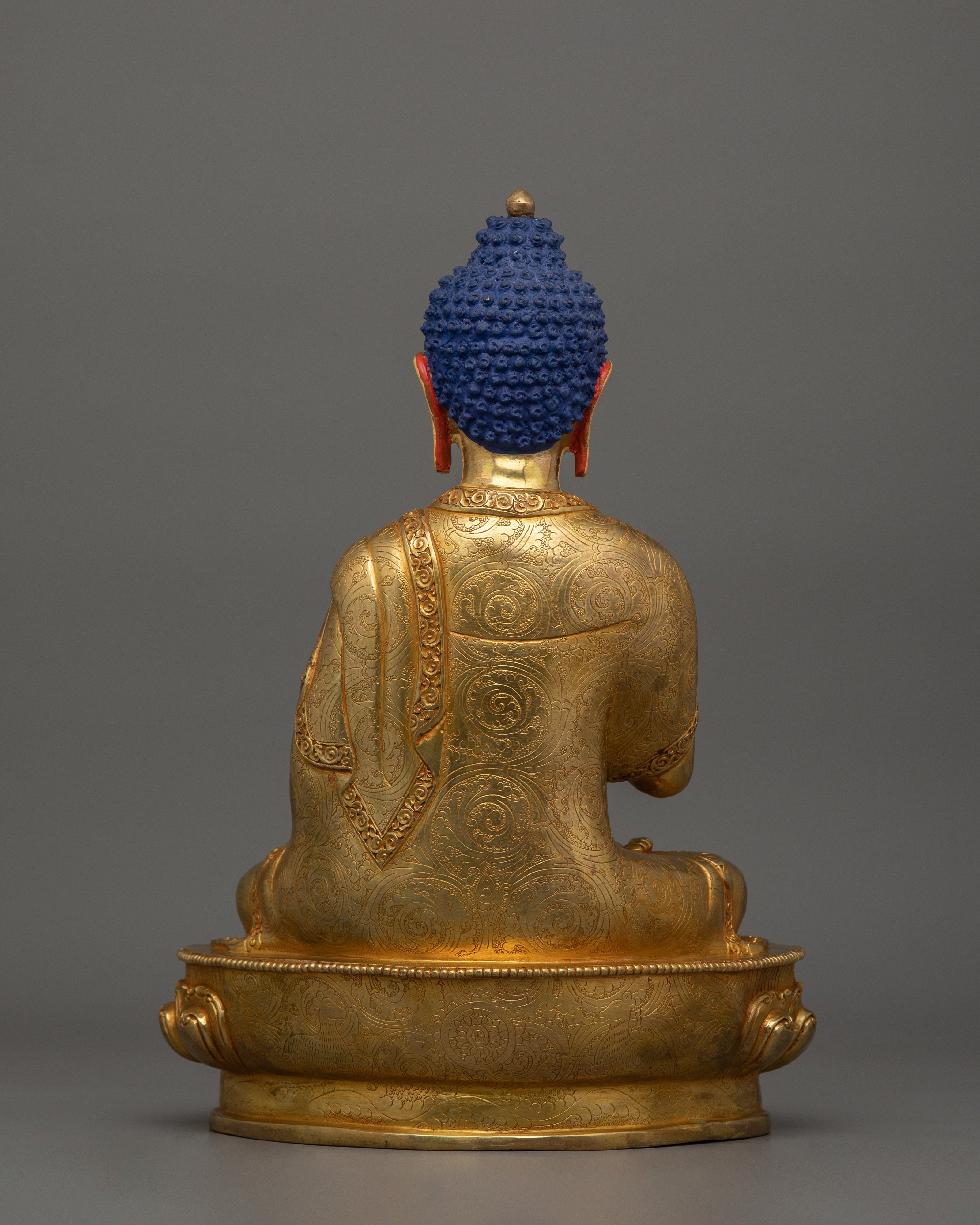 Sacred Figurine of Meditating Buddha Vairocana | Buddha of Infinite Light and Wisdom