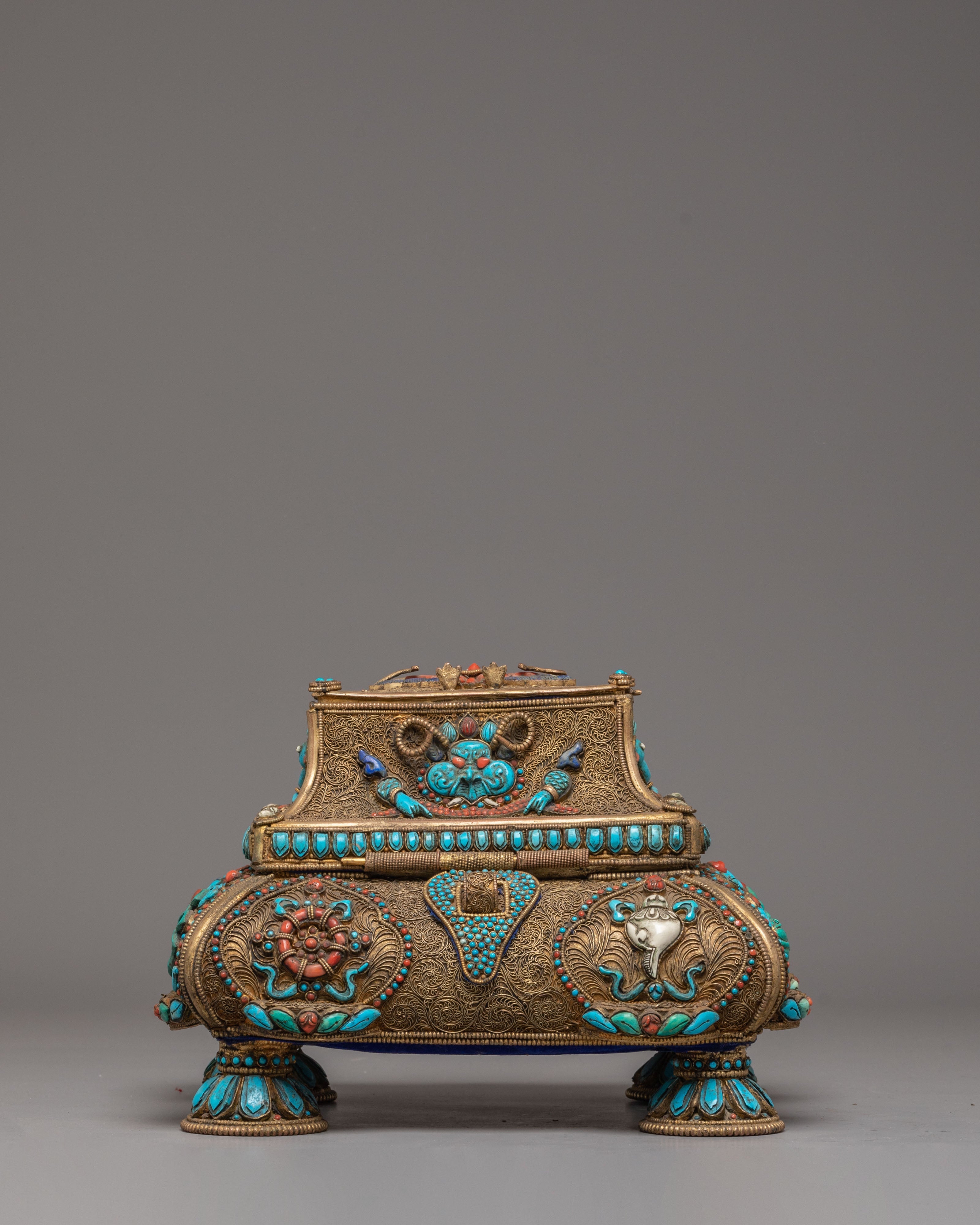 Handmade Tibetan Treasure Box Set | Himalayan Ritual Boxes