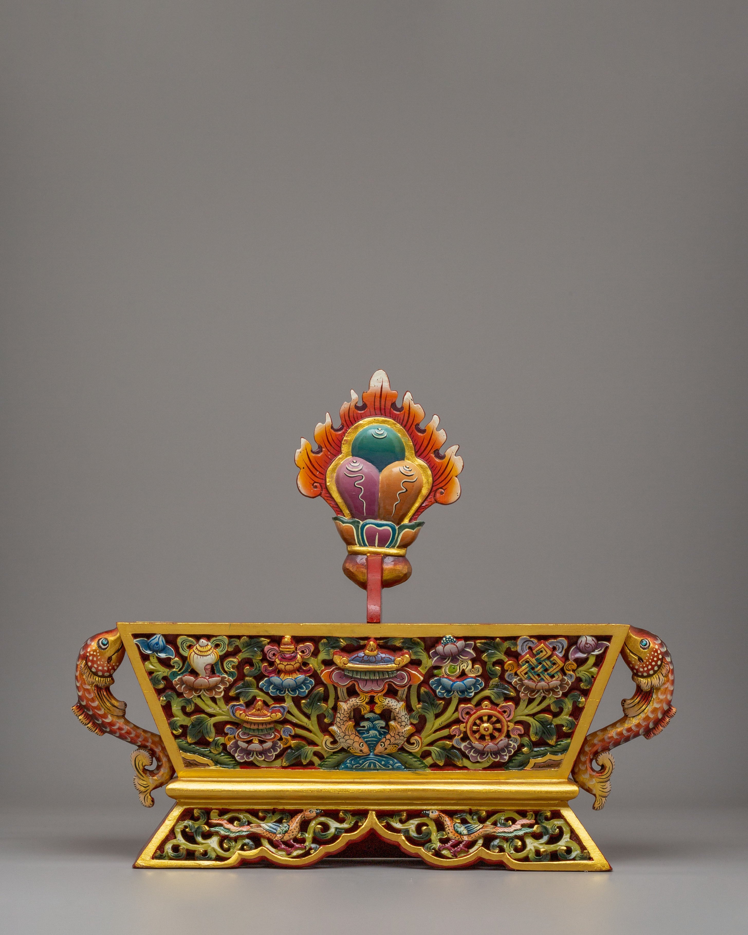 Tibetan Chemar Box | Sacred Rituals and Meditation Decor