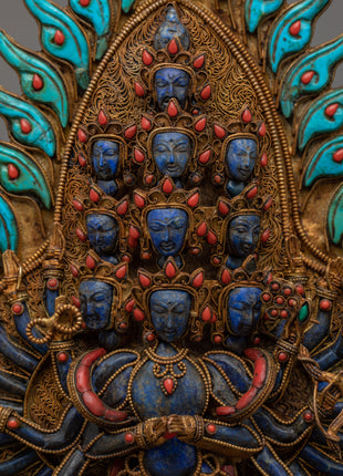 1000 Arm Chenrezig Statue | Manifestation of Compassion and Infinite Blessings