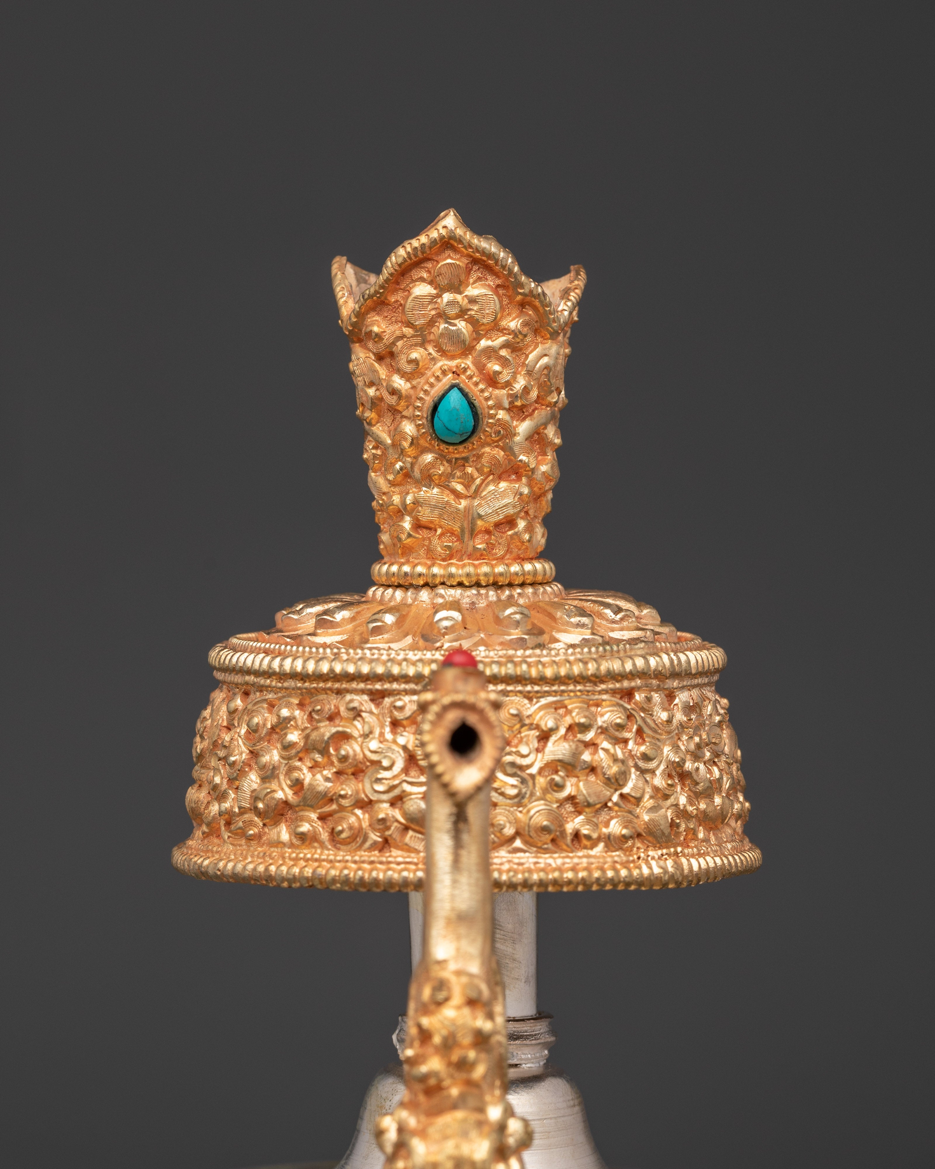 Spiritual Bhumba Ritual Pot | Gold & Silver Plating for Sacred Ceremonies