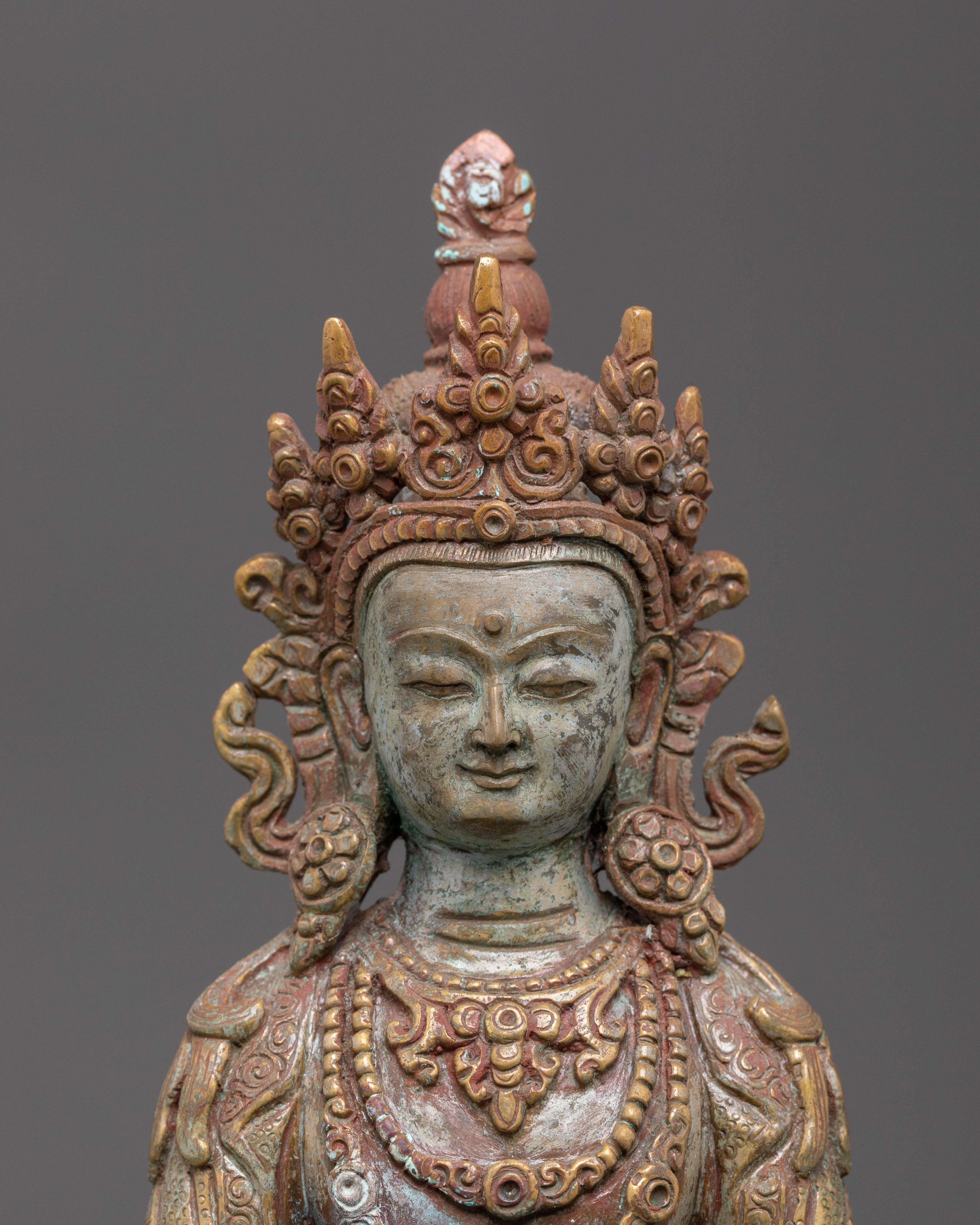 Sacred Amitayus Statue for Spiritual Healing | Spiritual Buddha for Meditation