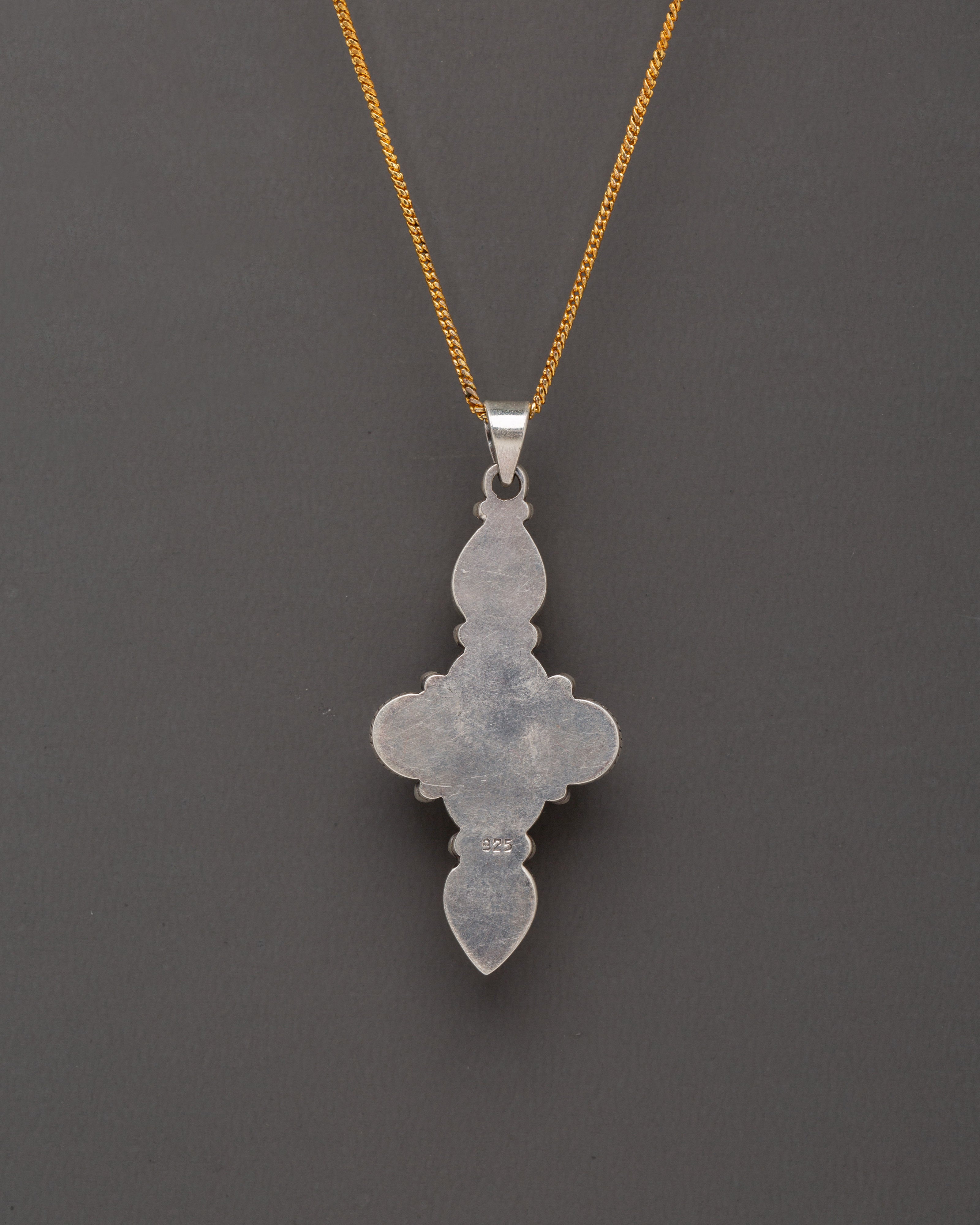 Vajra Locket with Sacred Stones | Tibetan Spiritual Jewelry