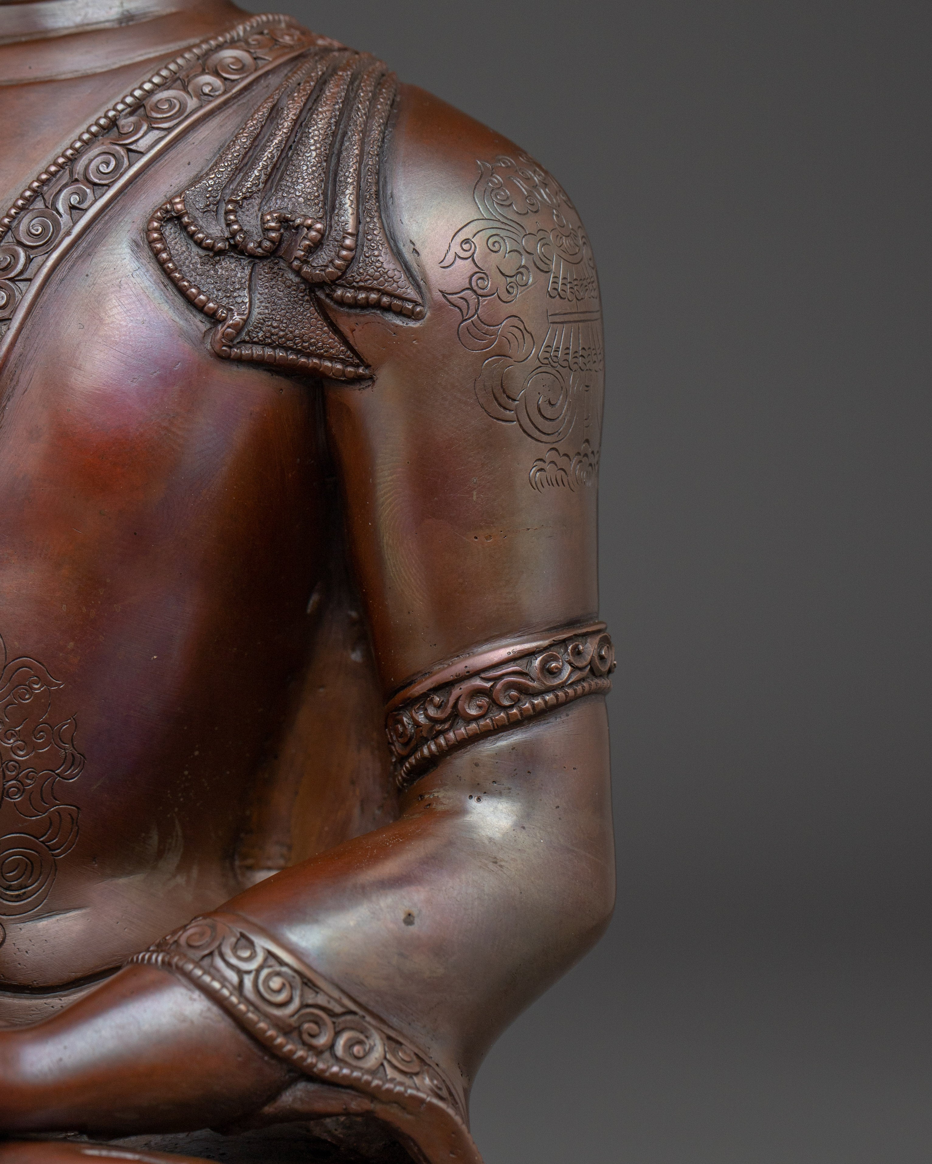 Oxidized Gautama Buddha Artwork | Shakyamuni Buddha Statue