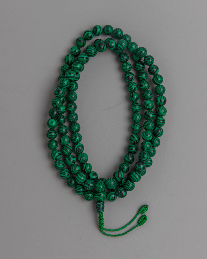 Malachite Mala Beads