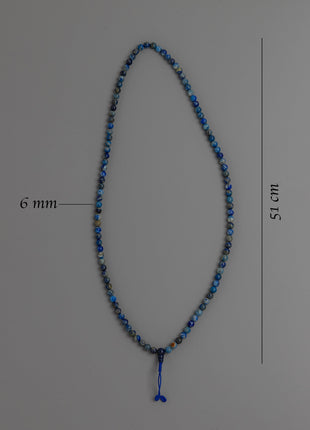 A1 Lapis Lazuli Mala | Gemstone Prayer Beads for Spiritual Healing and Meditation
