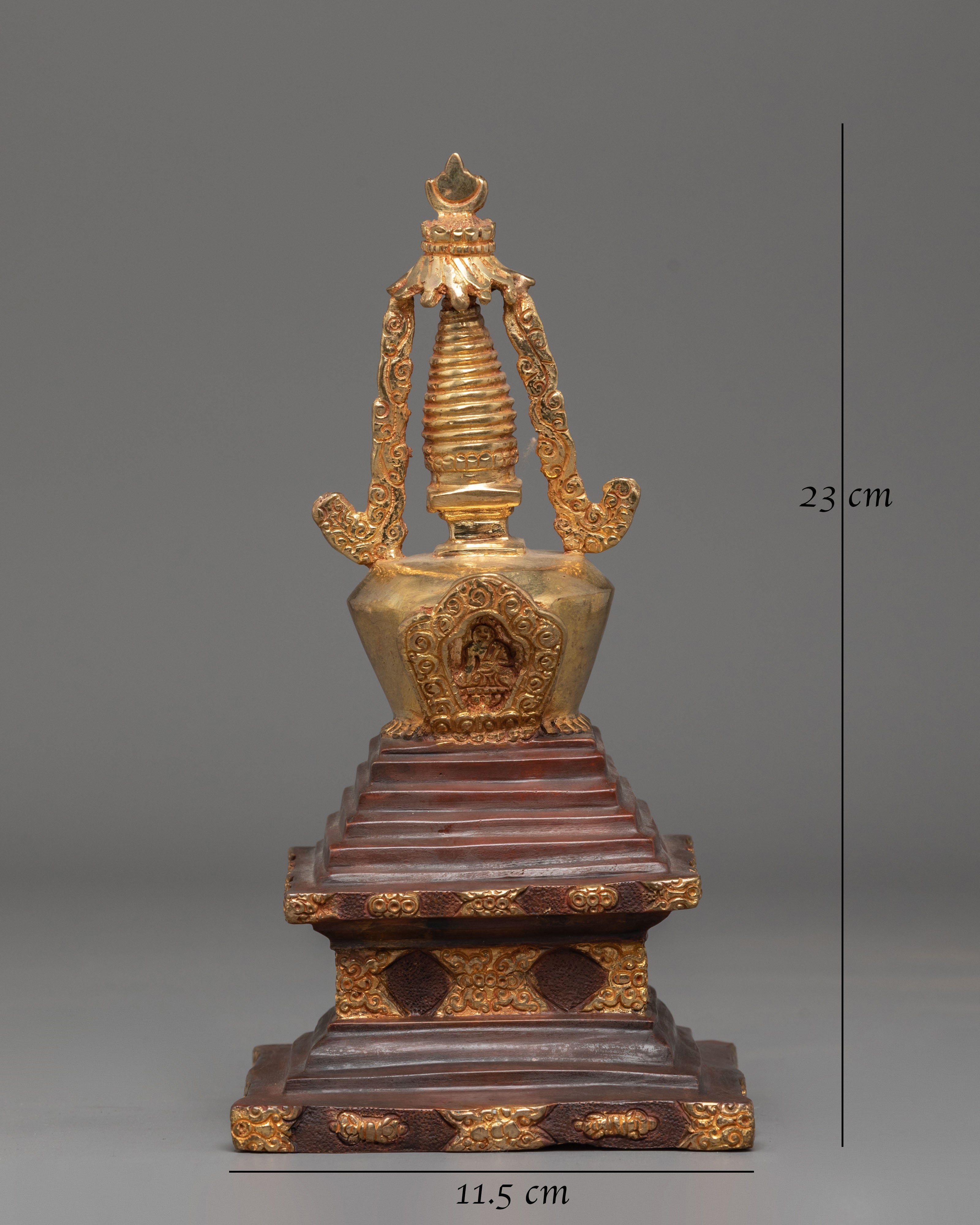 Handcrafted Himalayan Stupa Monument | Buddhist Sacred Reliquary