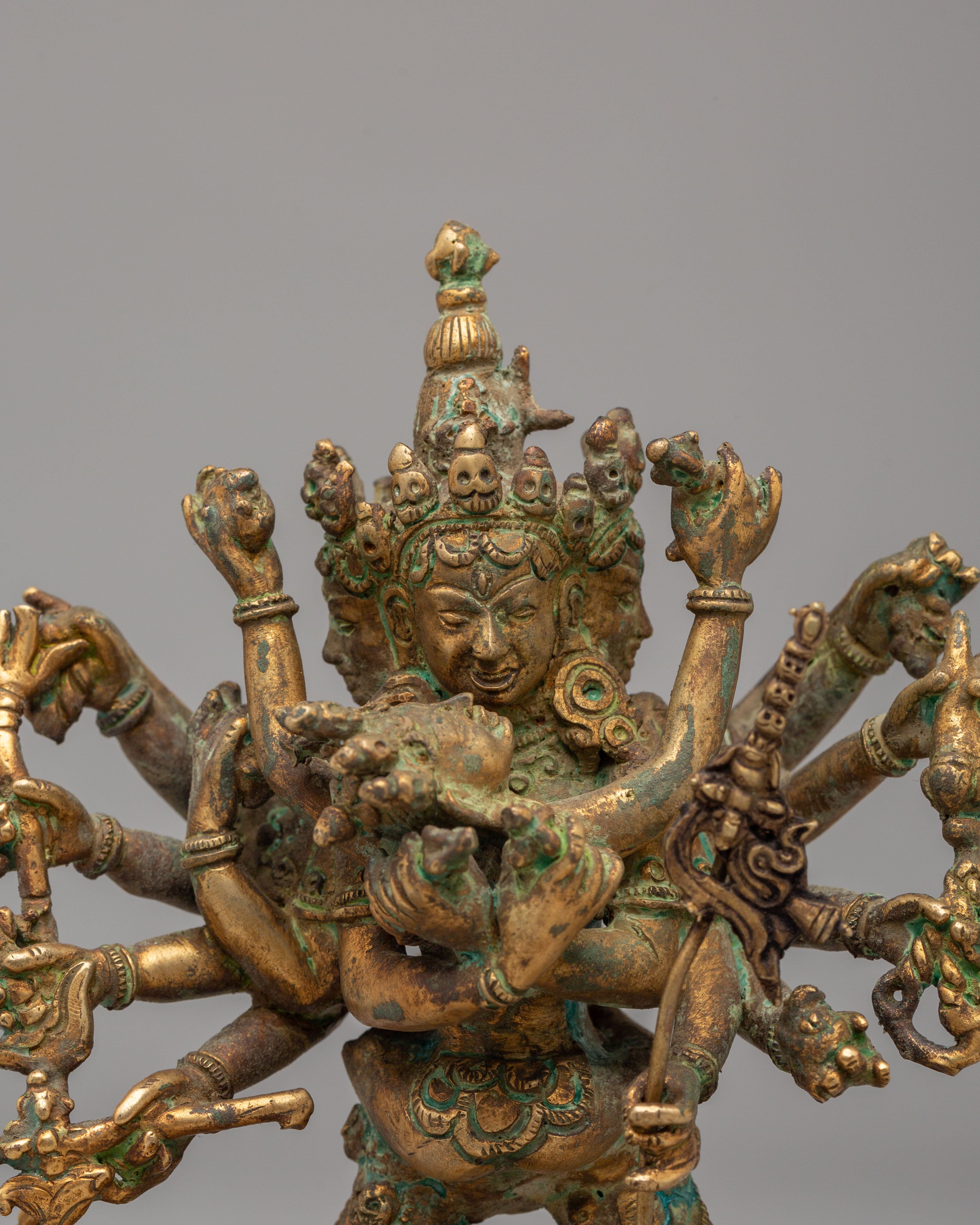 Handcrafted Chakrasamvara Figurine | Vajrayana Deity