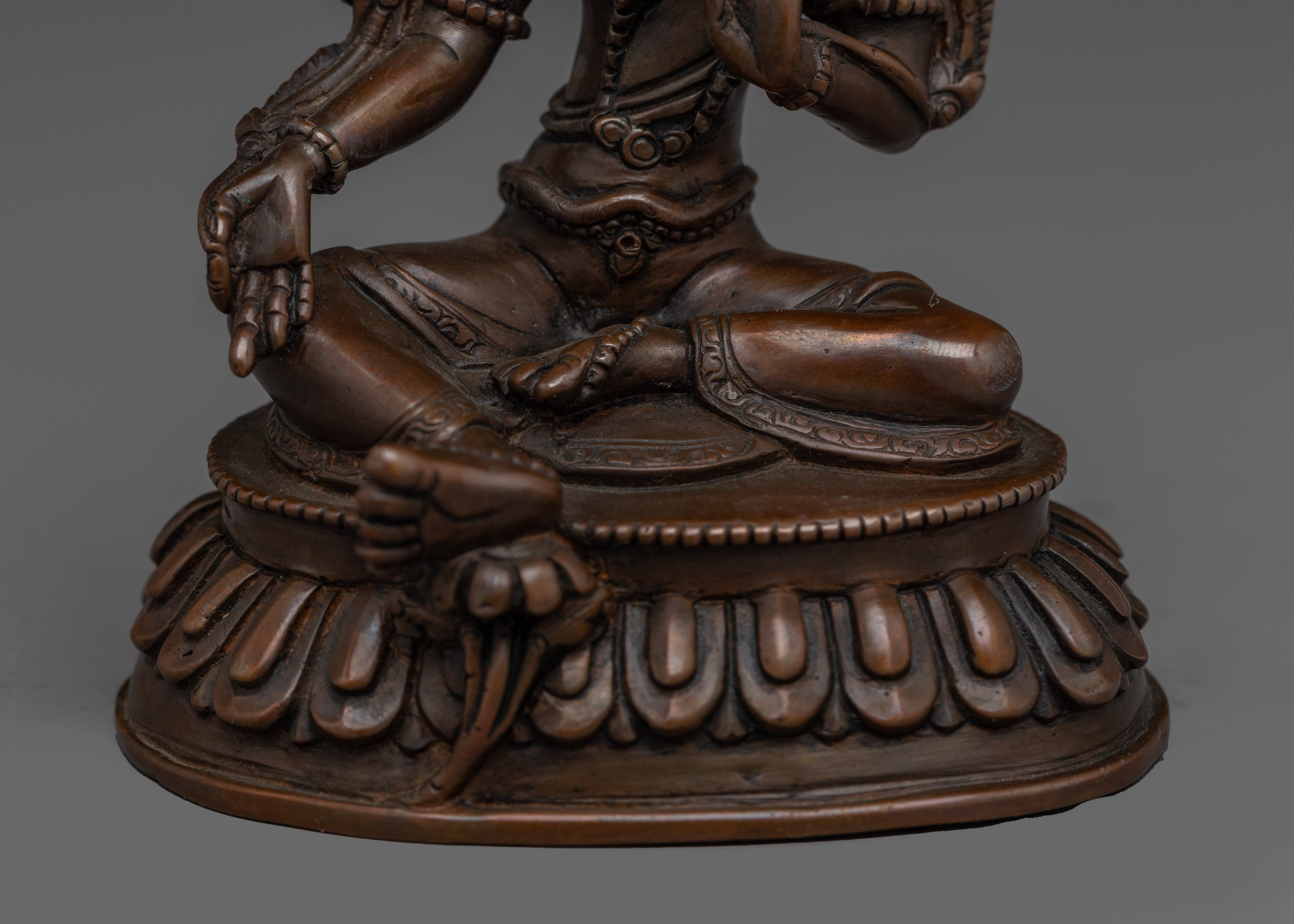 Tibetan Shyama Tara Statue | Also known as Green Tara