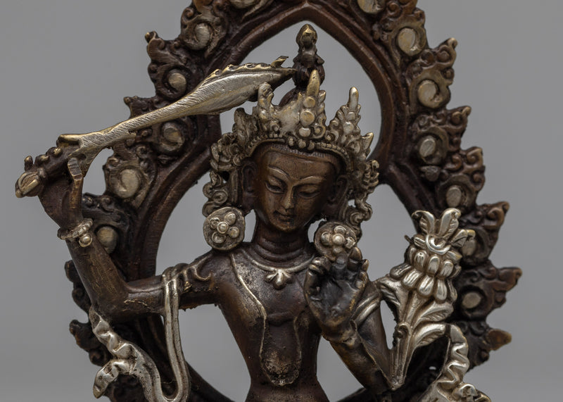 Manjushri Tibetan Statue | Embodiment of Wisdom and Enlightened Consciousness