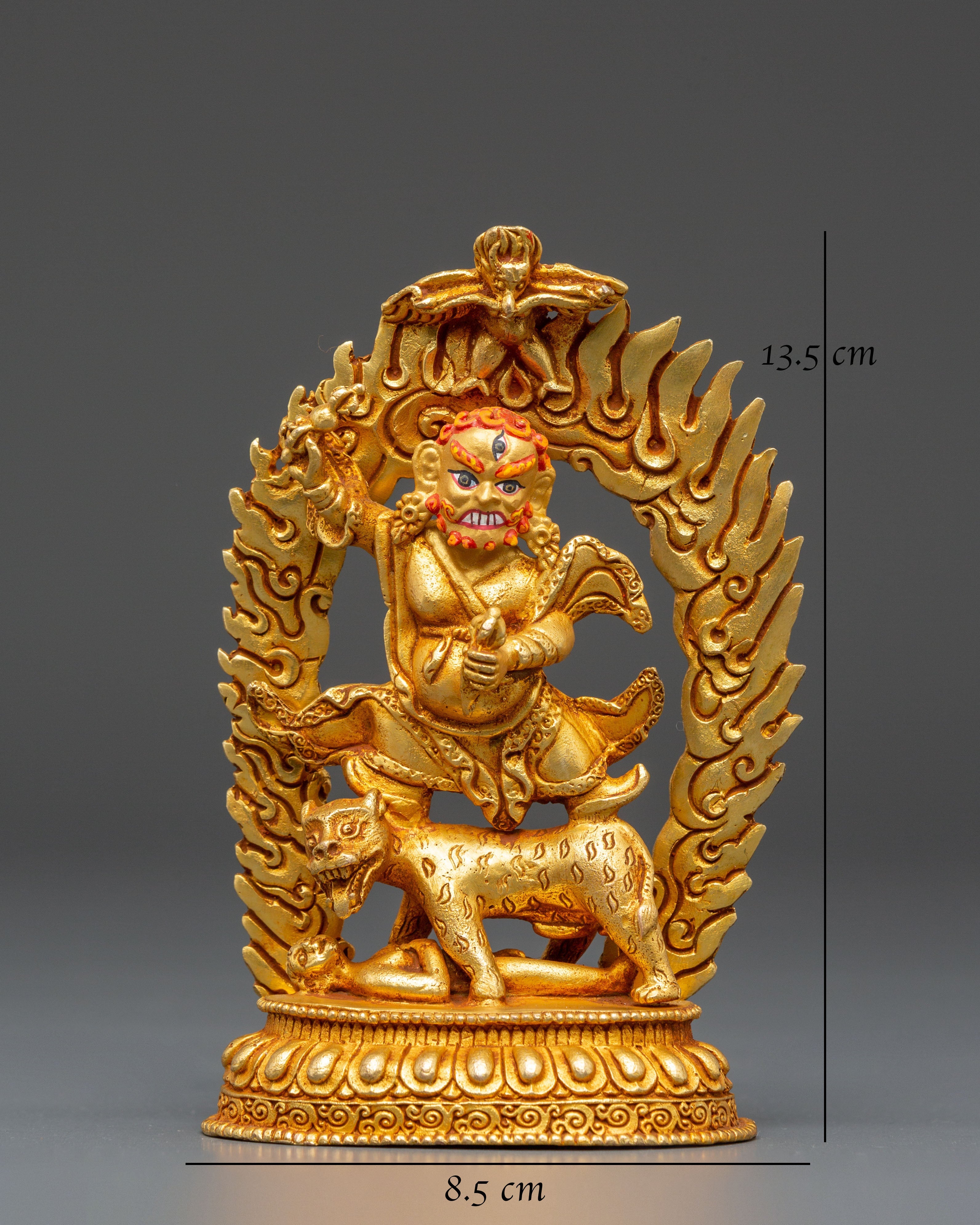 Golden Dorje Drolo Statue | Fierce Protector of the Dharma