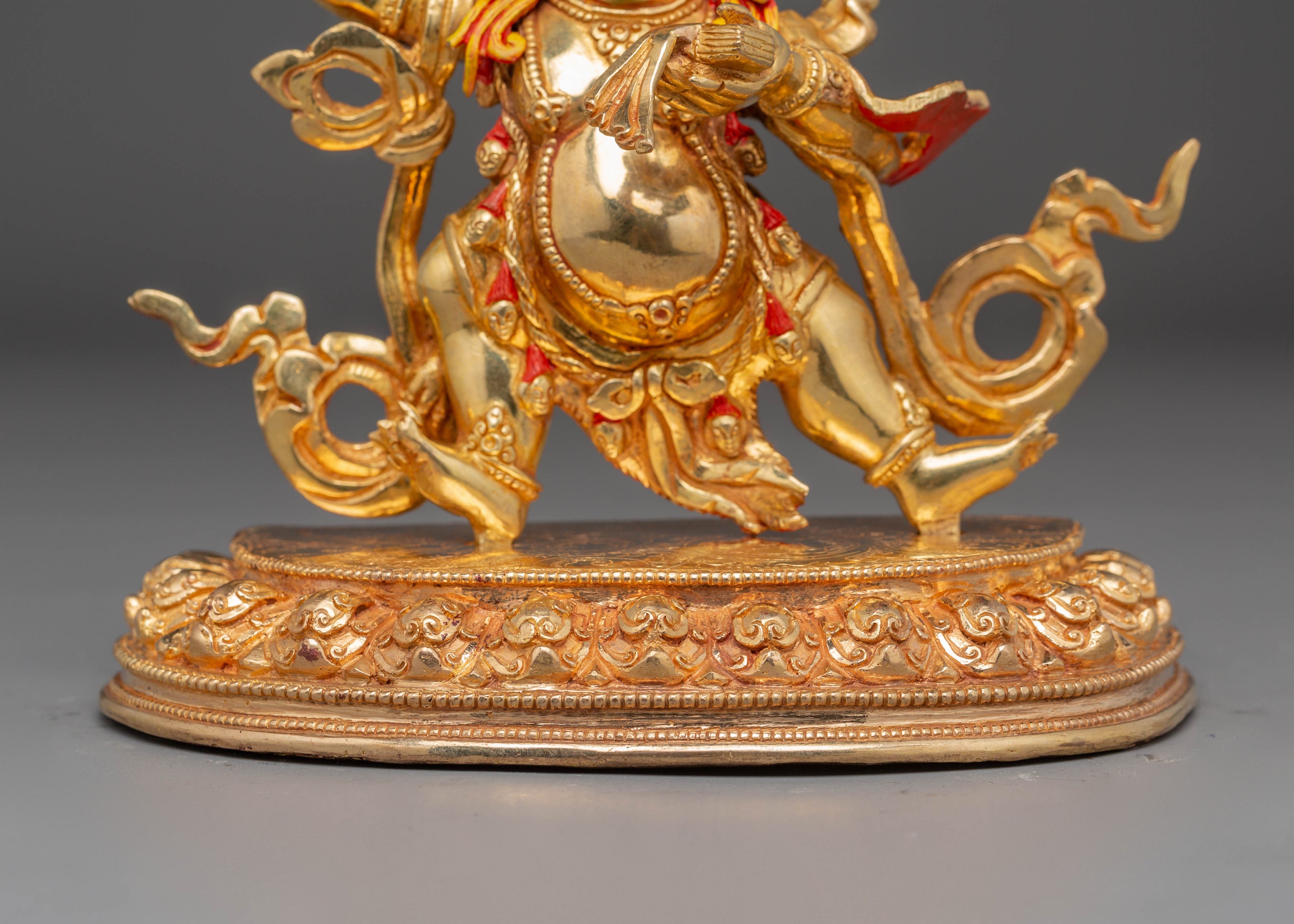 Wrathful Black Manjushri Statue | Tibetan Buddhist Deity of Wisdom