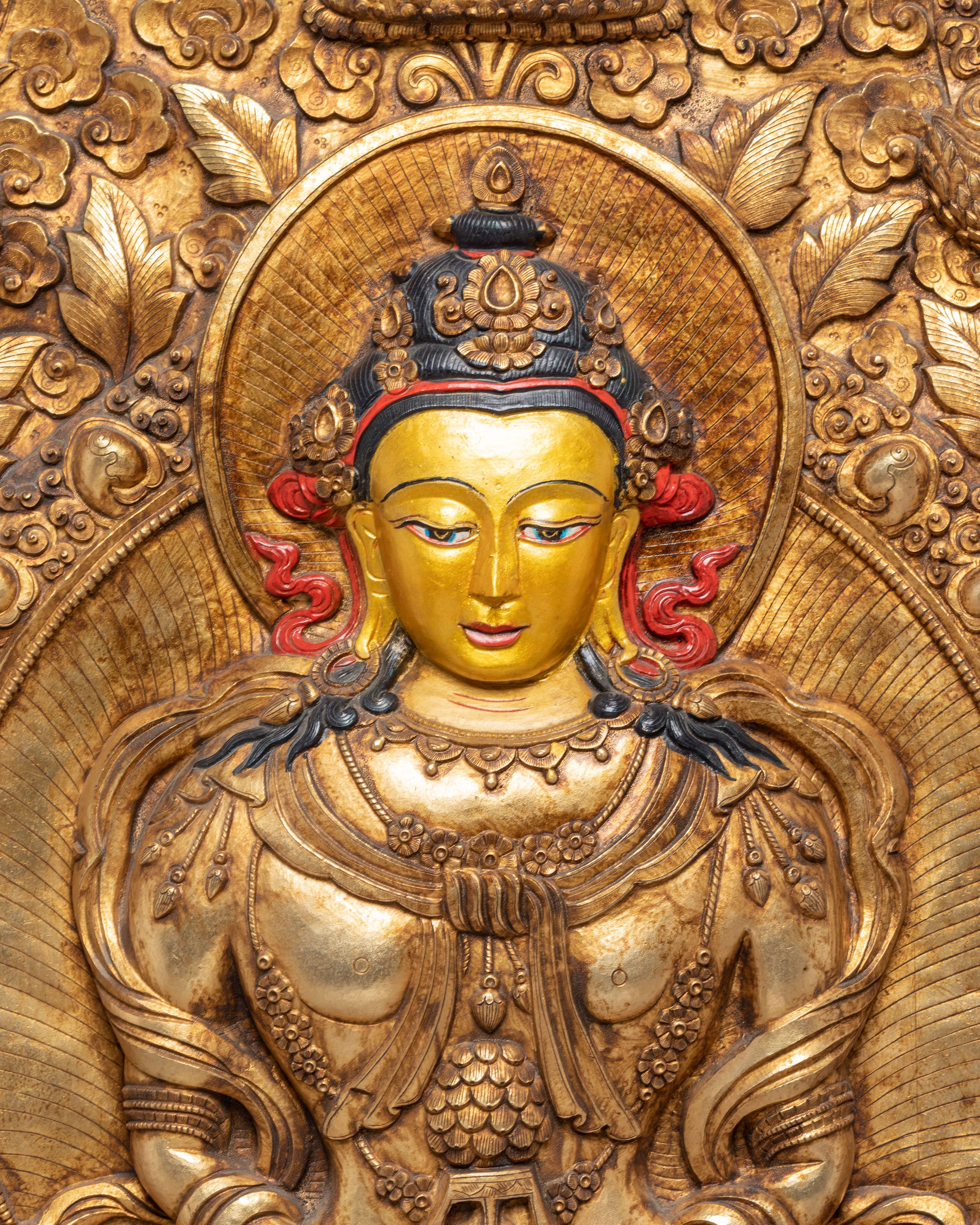 Amitayus Buddha of Infinite Life Wall Hanging | Symbol of Longevity