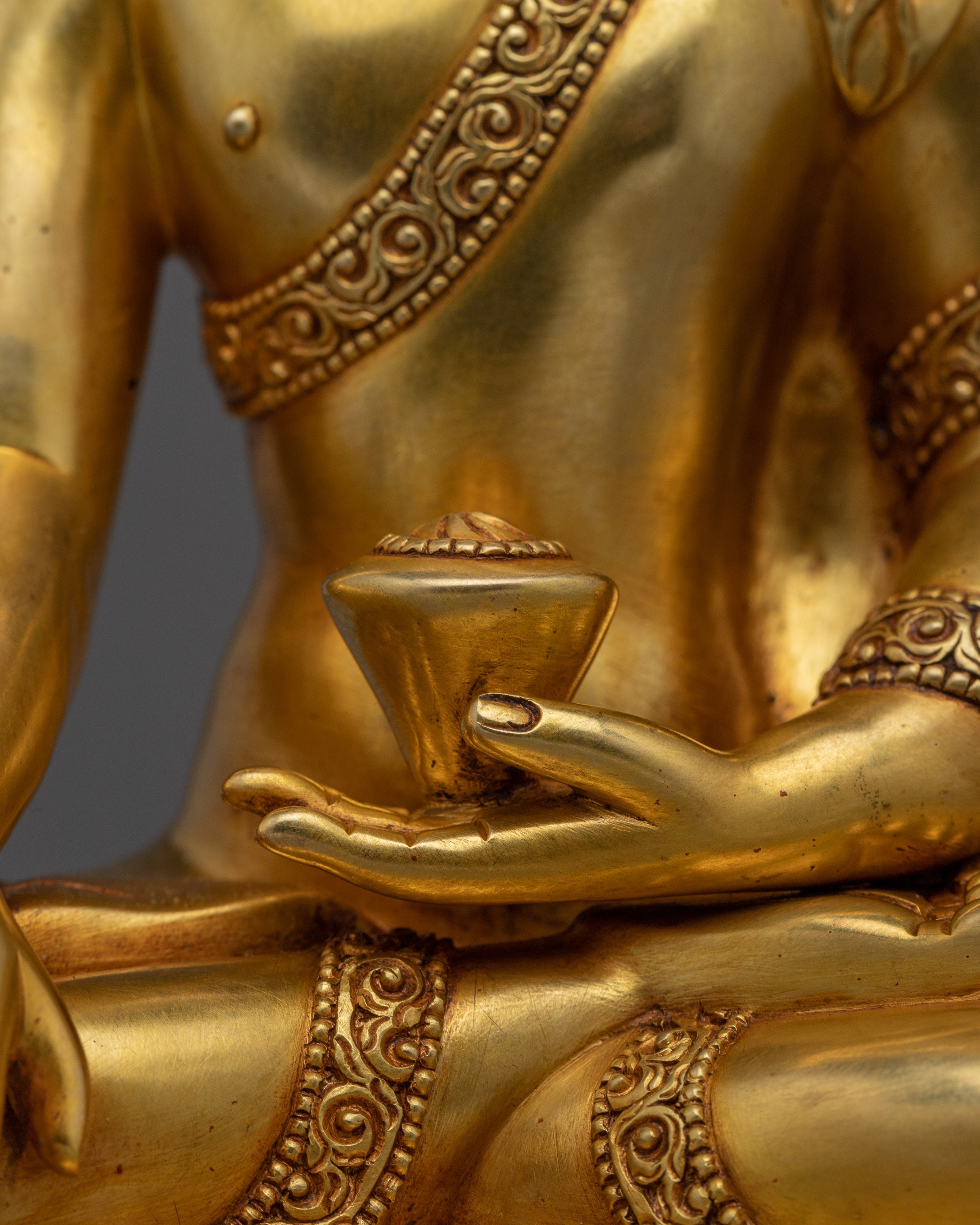 Handcrafted Copper Shakyamuni Buddha Art | Meditation Altar Decor