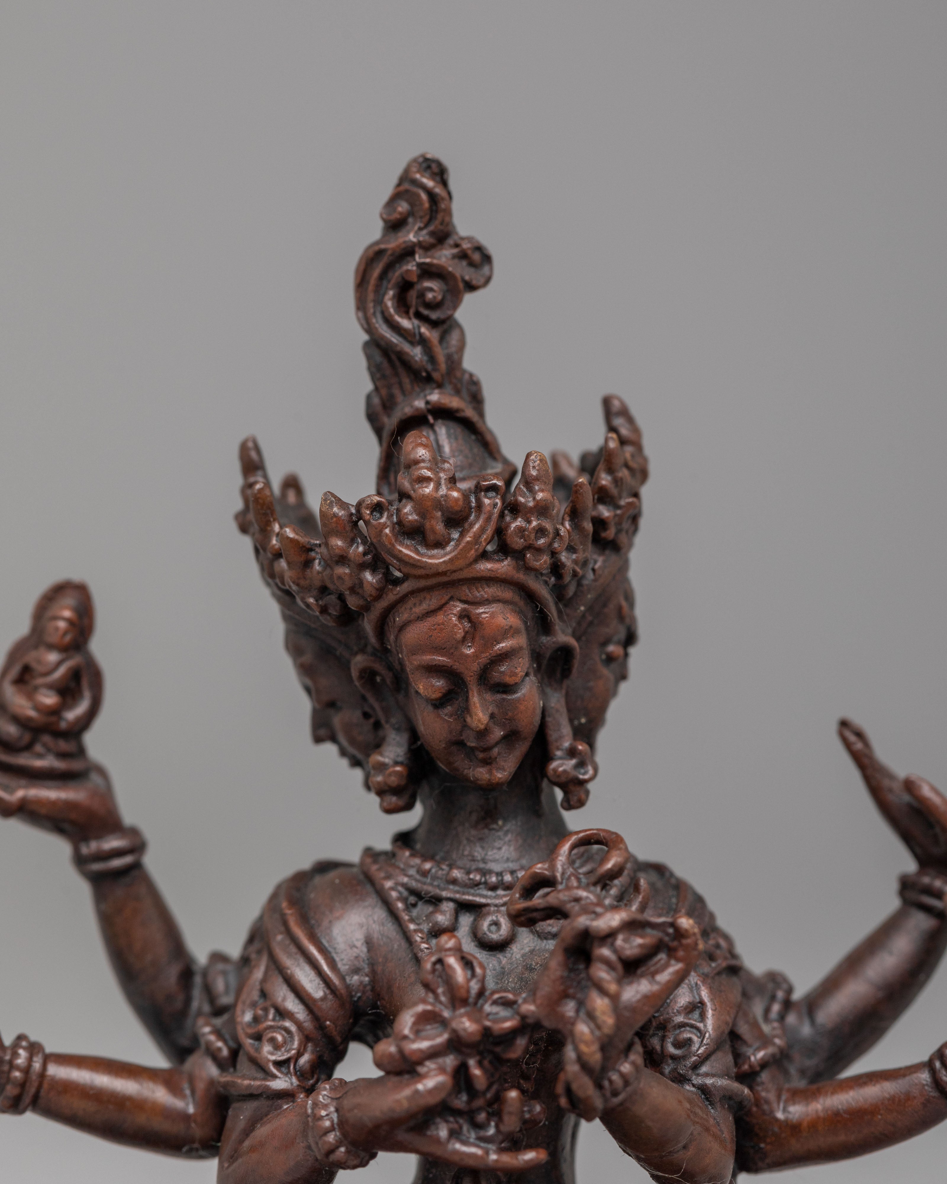 Meditation Namgyalma Longevity Statue | Tibetan Long Life Deity