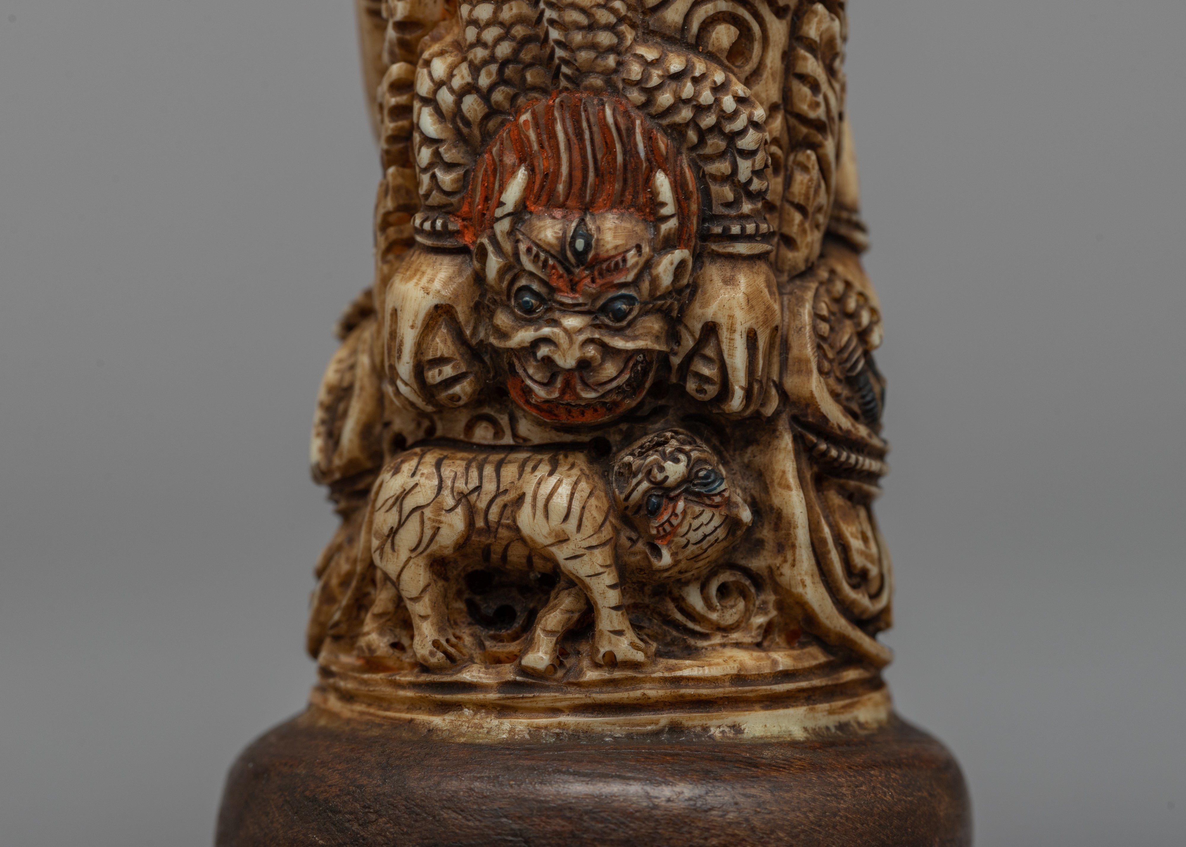 Vajrayogini Bone Stamp | Sacred Tool for Spiritual Seal and Blessings