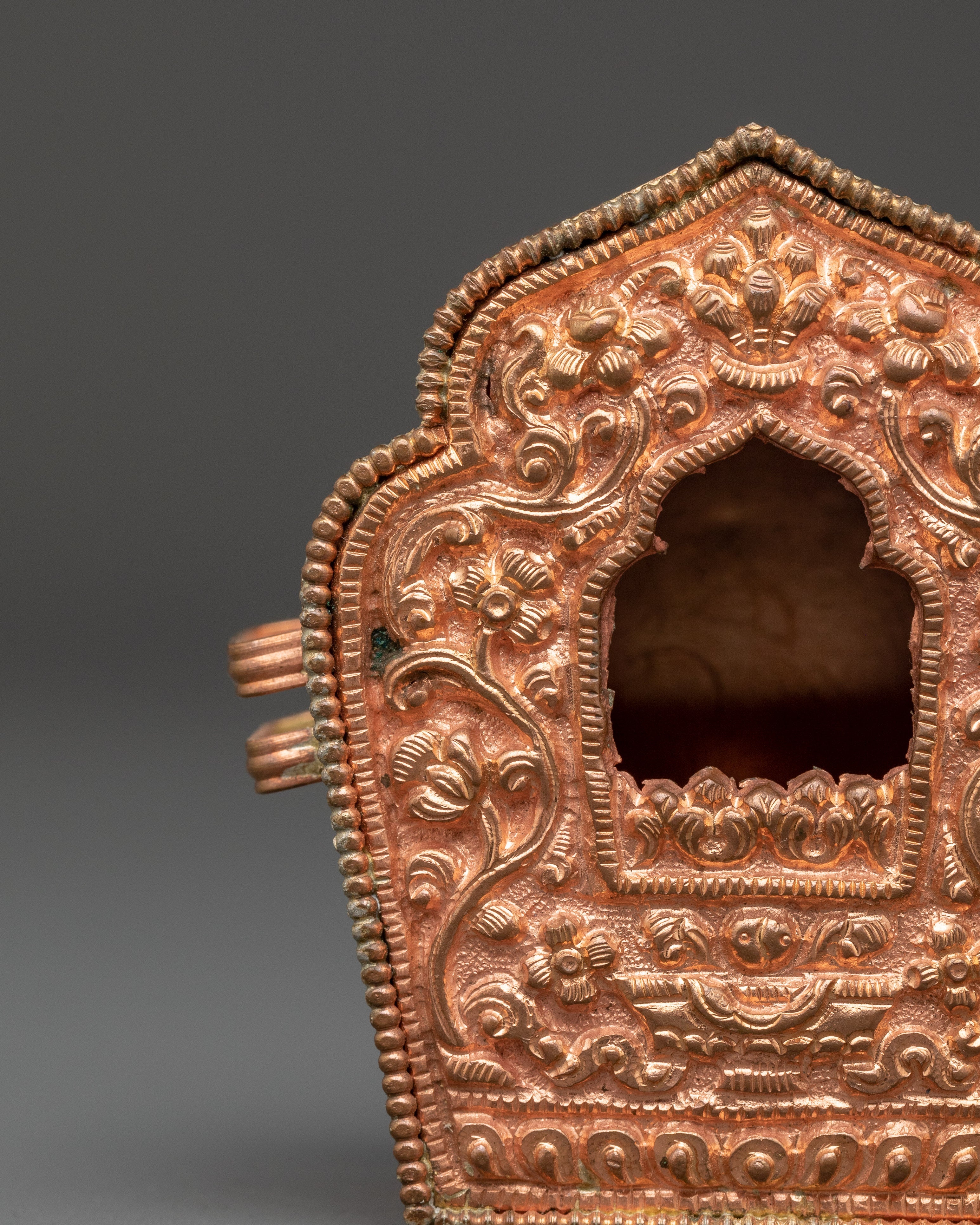 Copper Handcrafted Ghau box | Meditation Energy