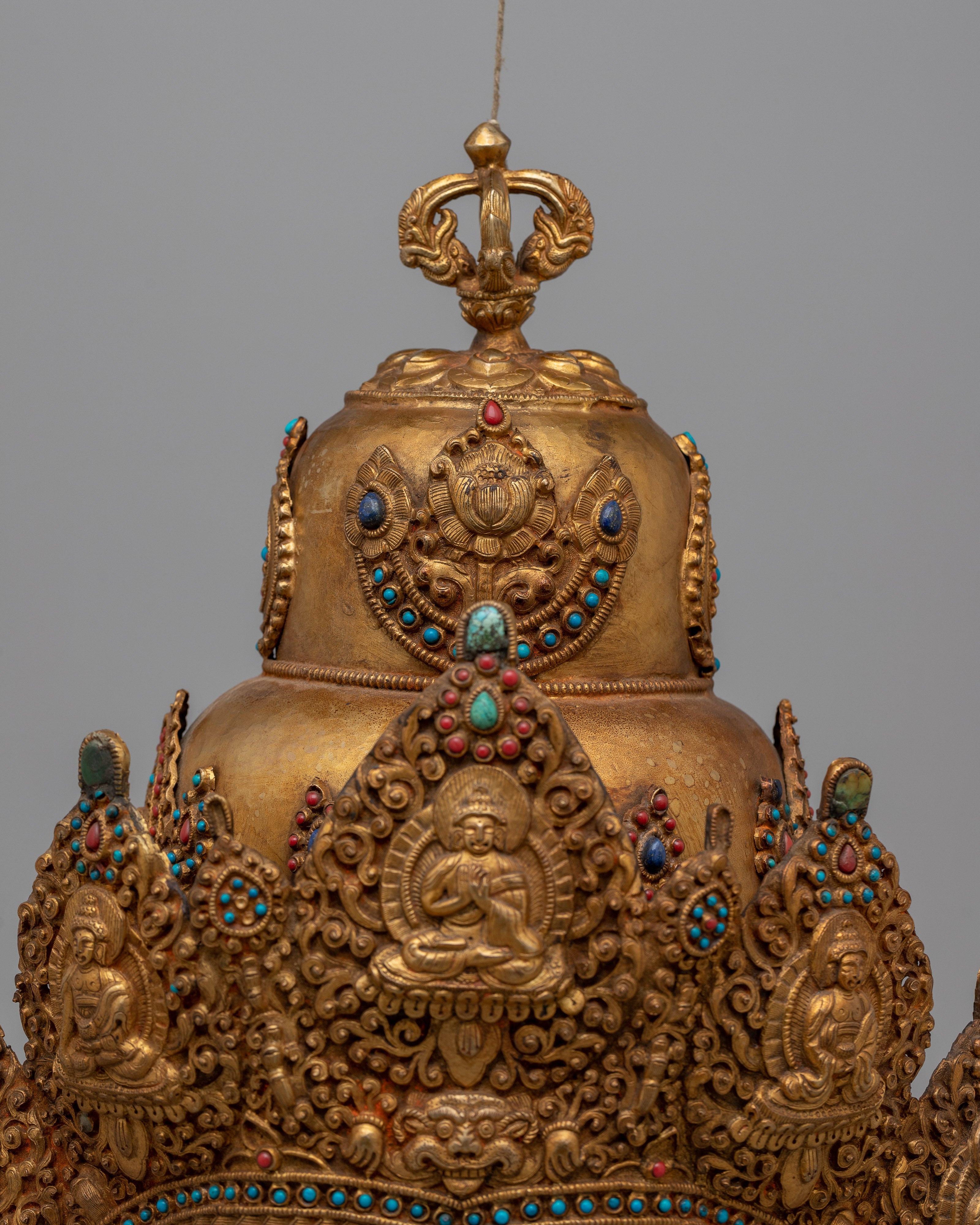 Handmade Buddhist Crown | Sacred Ritual Headpiece