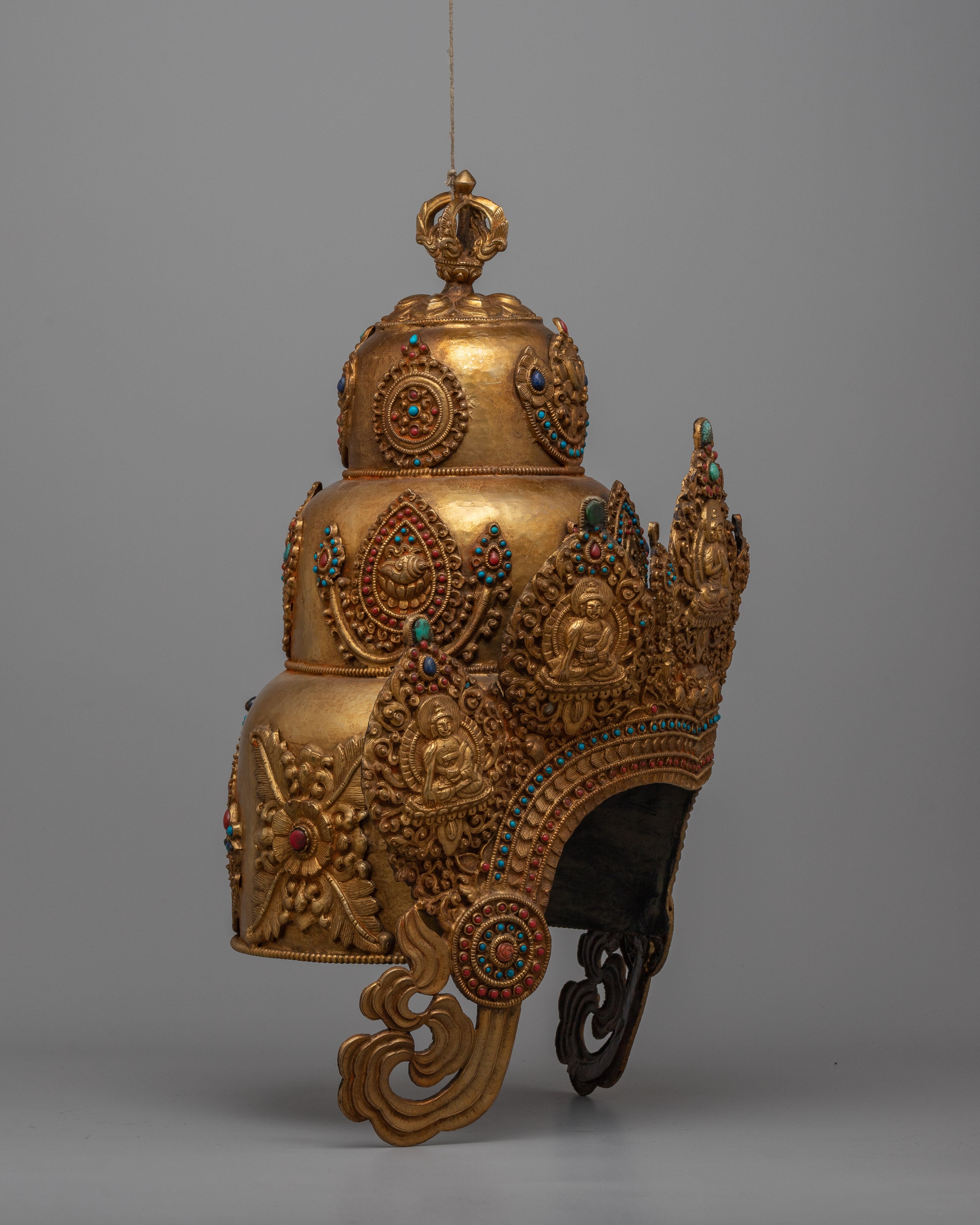 Handmade Buddhist Crown | Sacred Ritual Headpiece