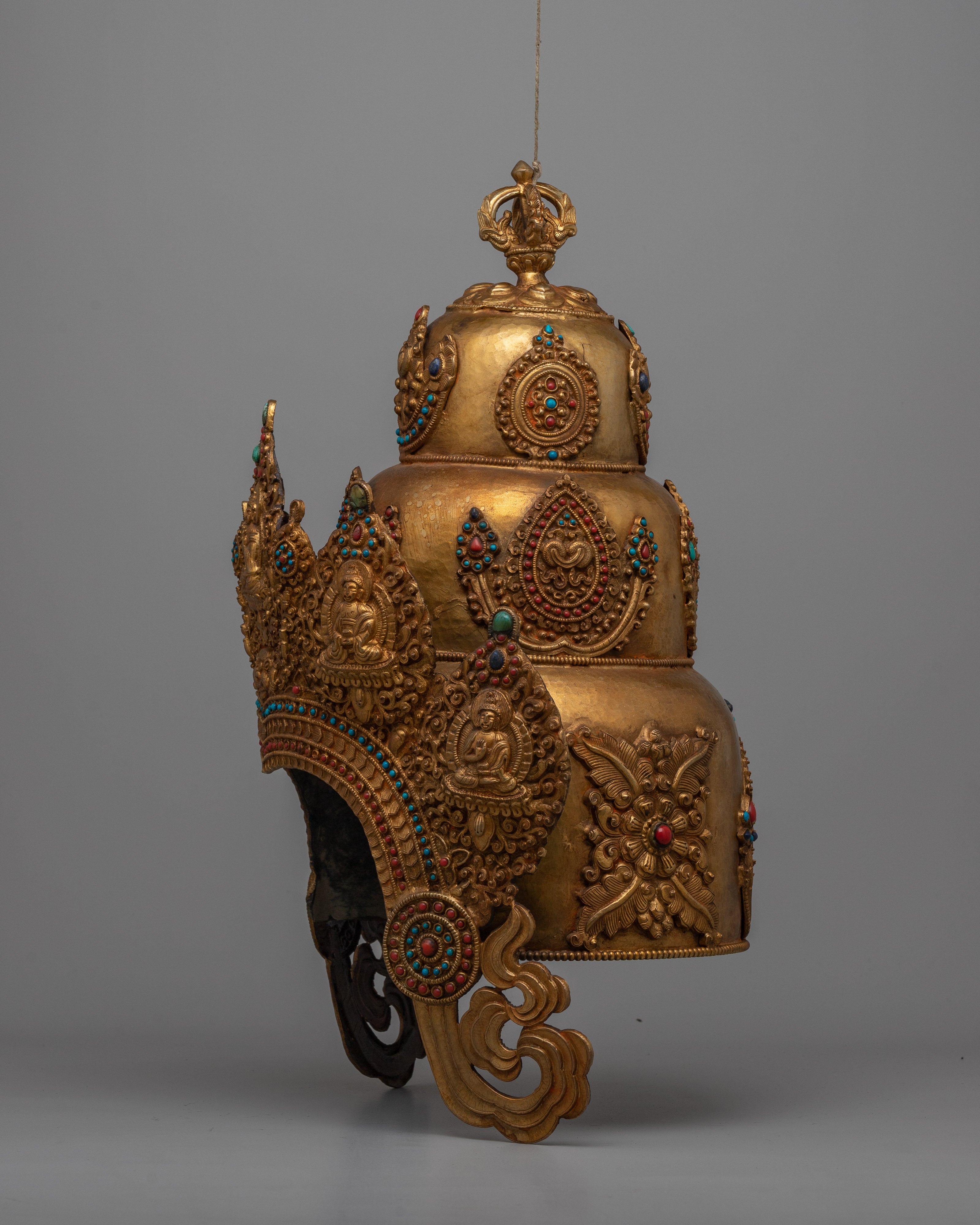 Handmade Buddhist Crown | Sacred Ritual Headpiece