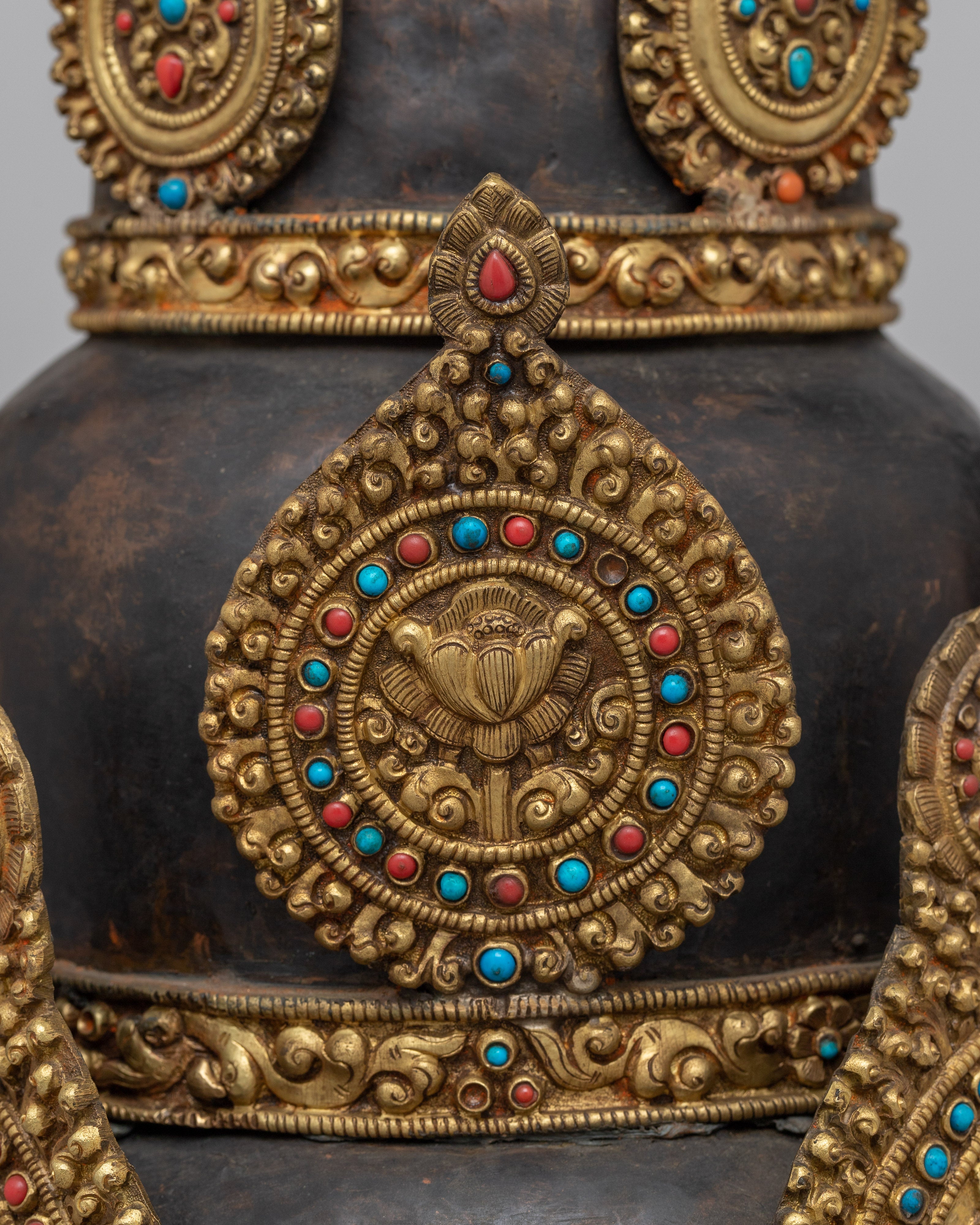 Handmade Buddhist Crown | Sacred Ritual Headpiece