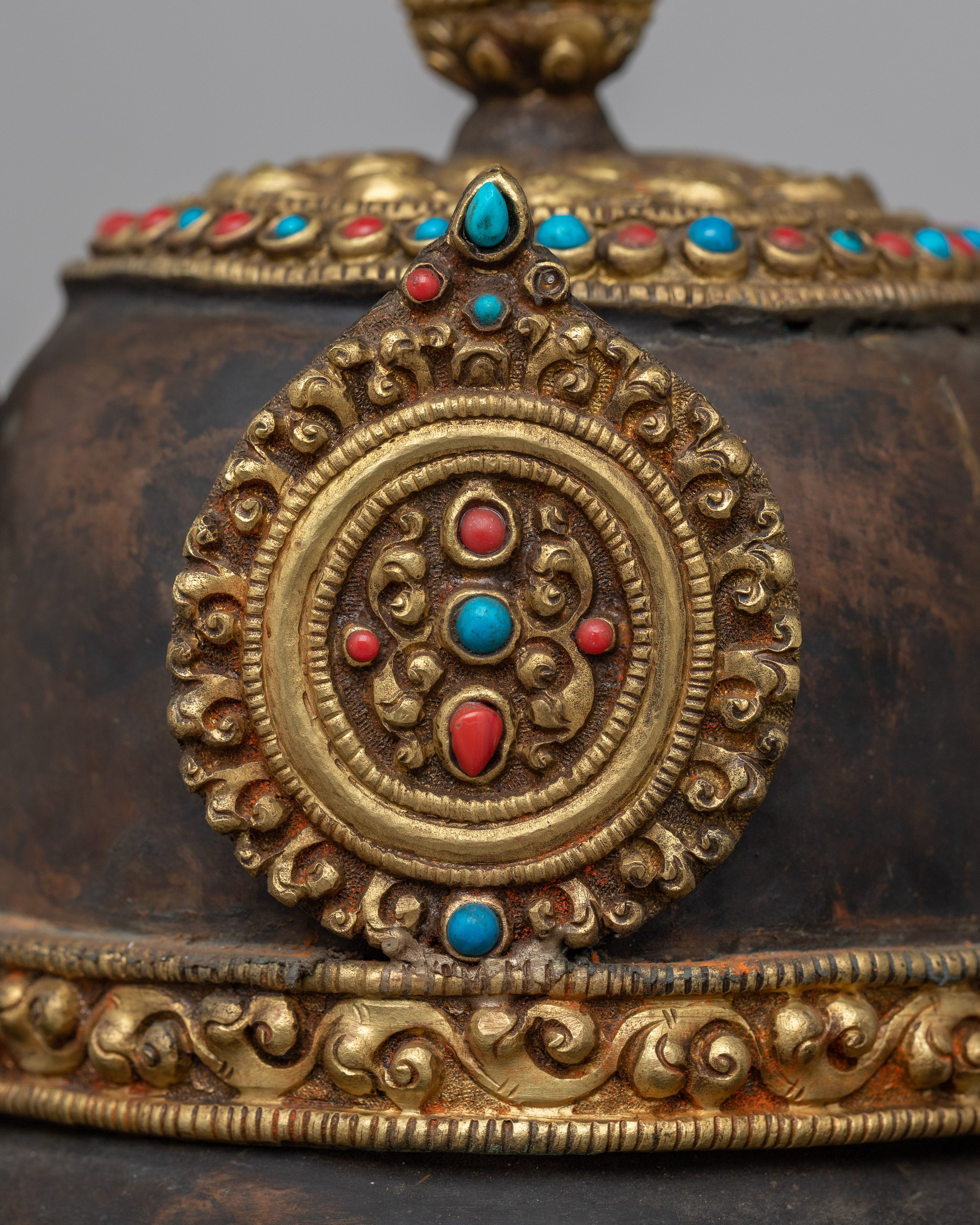 Handmade Buddhist Crown | Sacred Ritual Headpiece