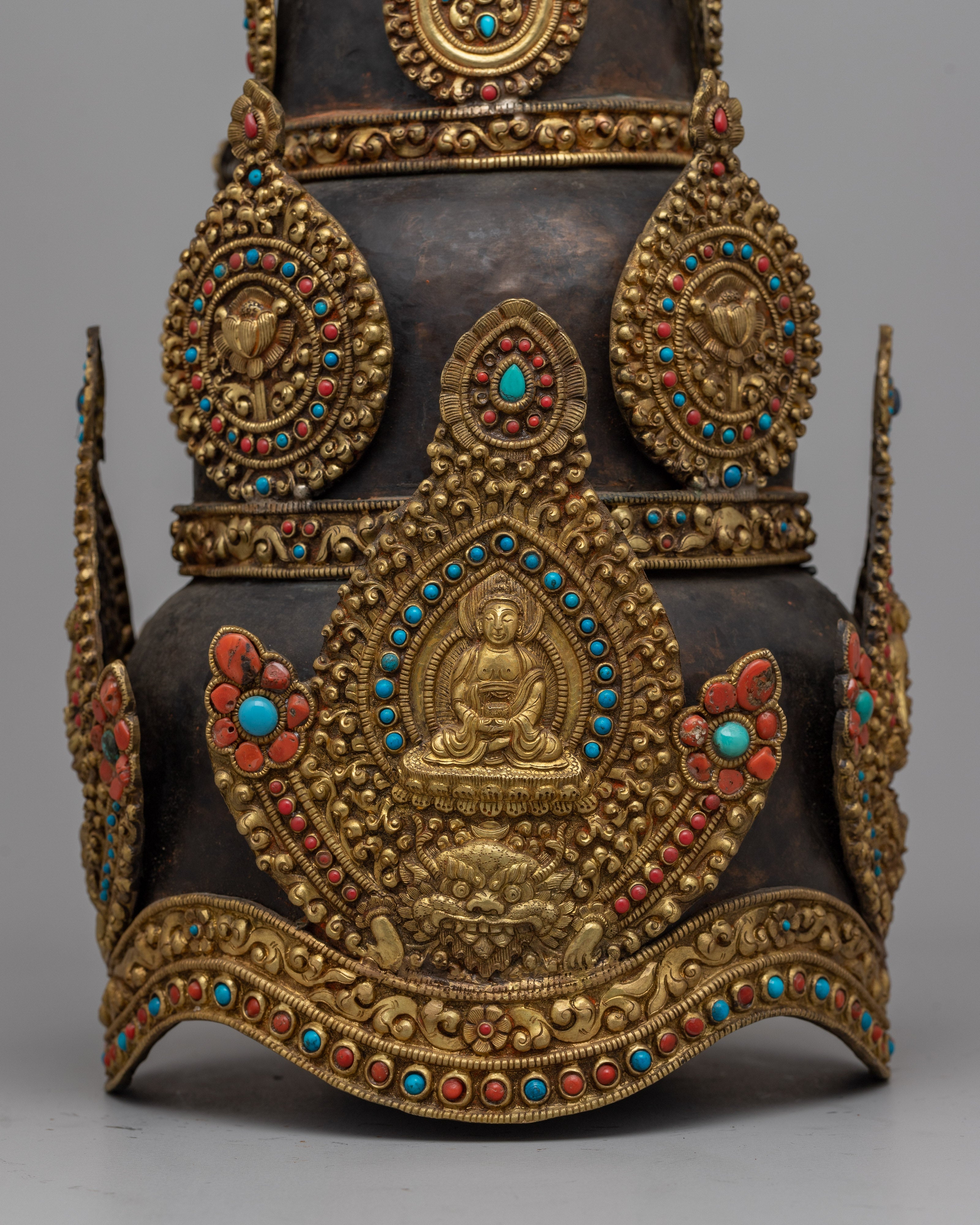 Handmade Buddhist Crown | Sacred Ritual Headpiece