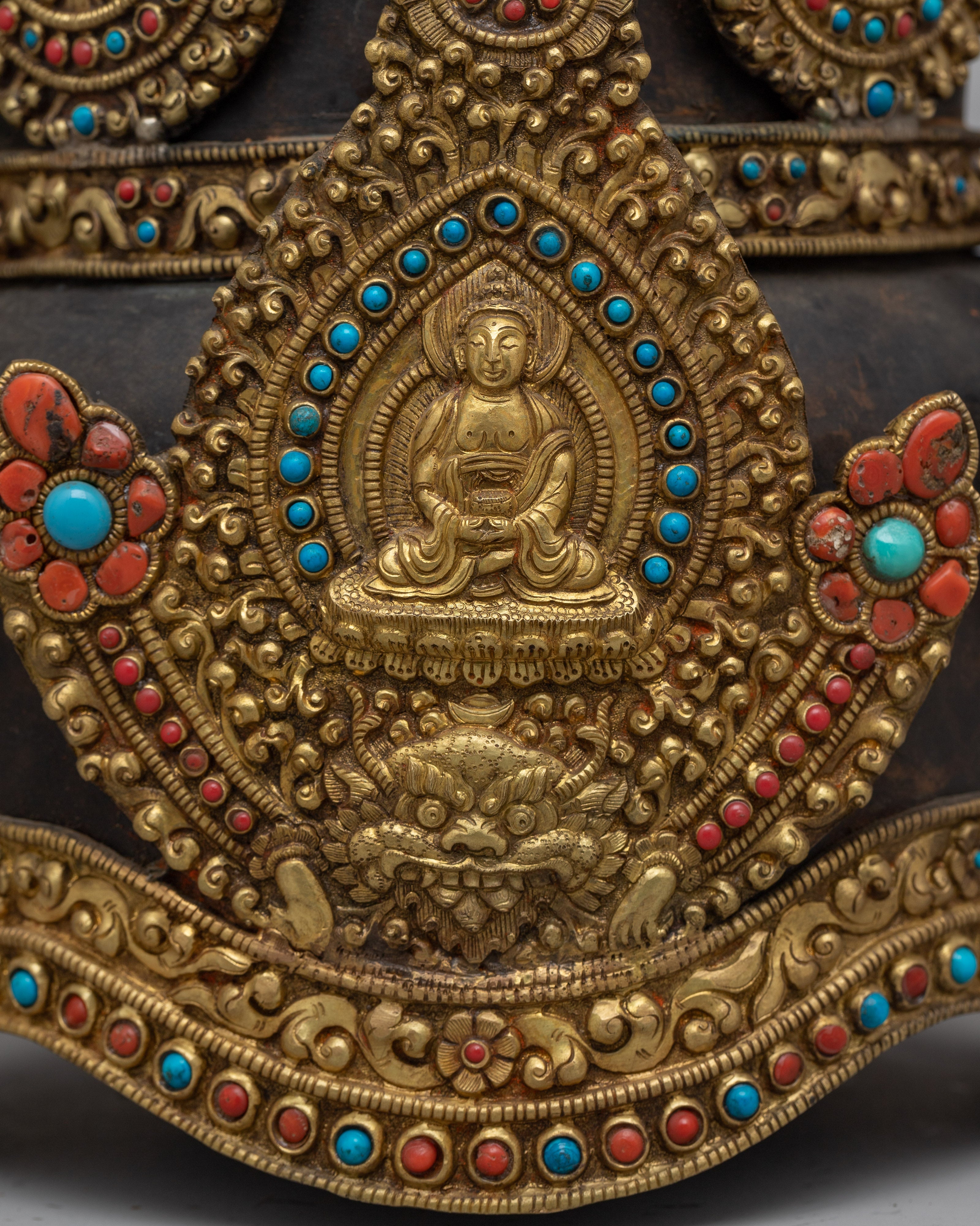Handmade Buddhist Crown | Sacred Ritual Headpiece