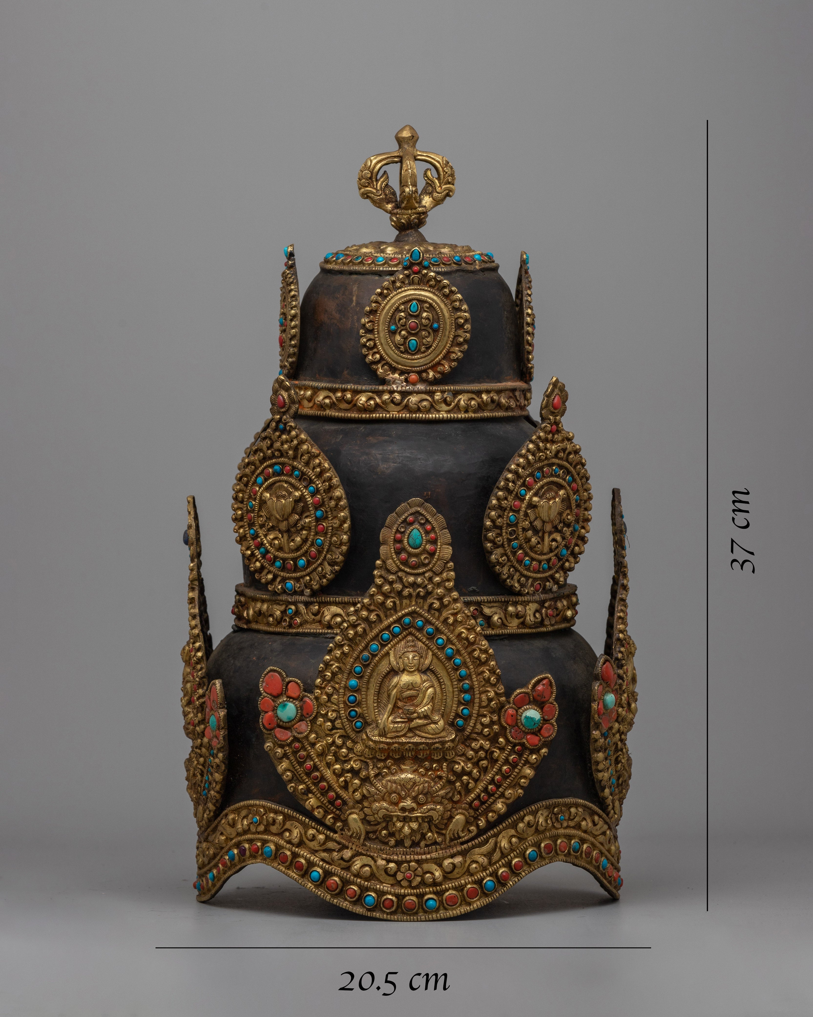 Handmade Buddhist Crown | Sacred Ritual Headpiece
