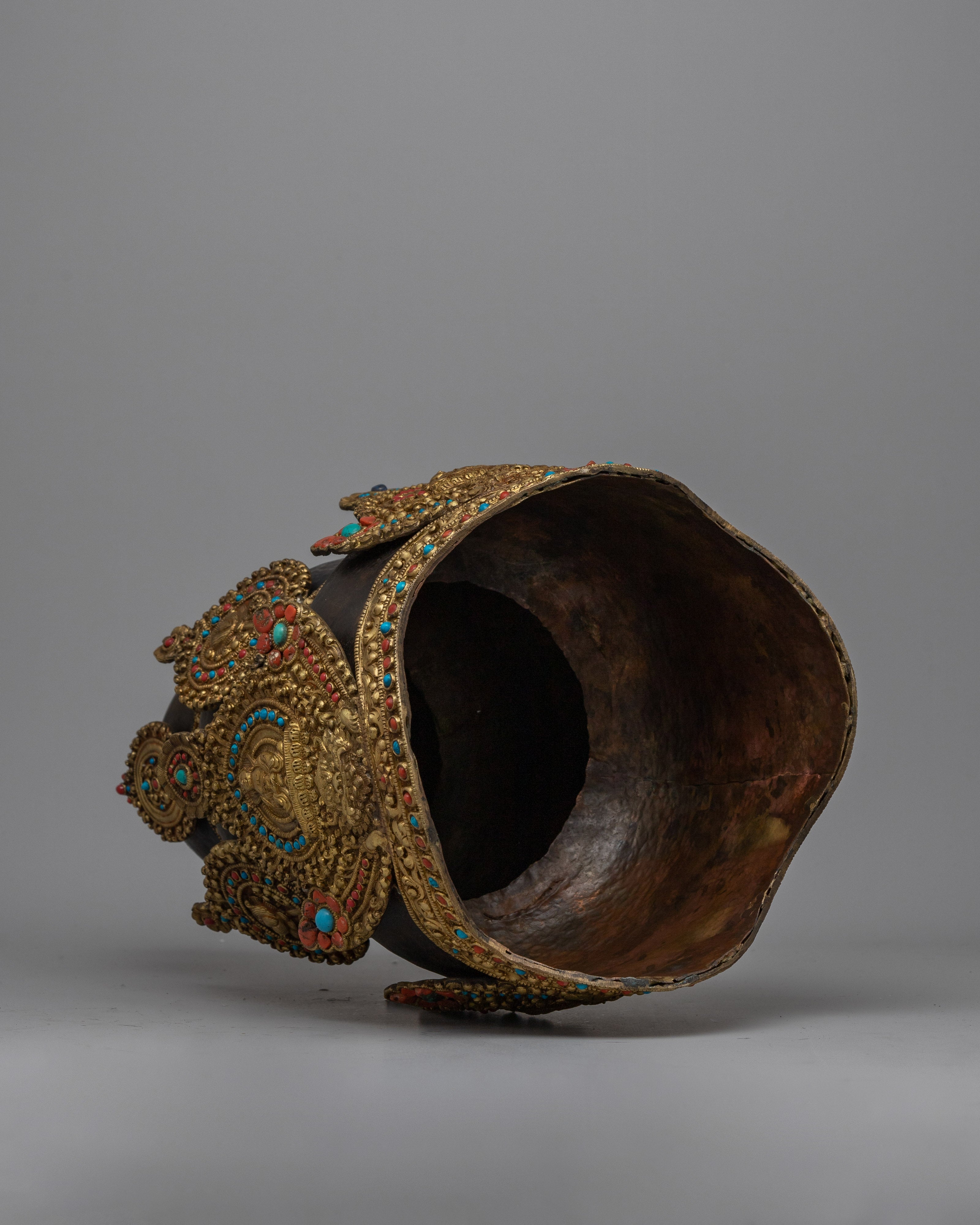 Handmade Buddhist Crown | Sacred Ritual Headpiece