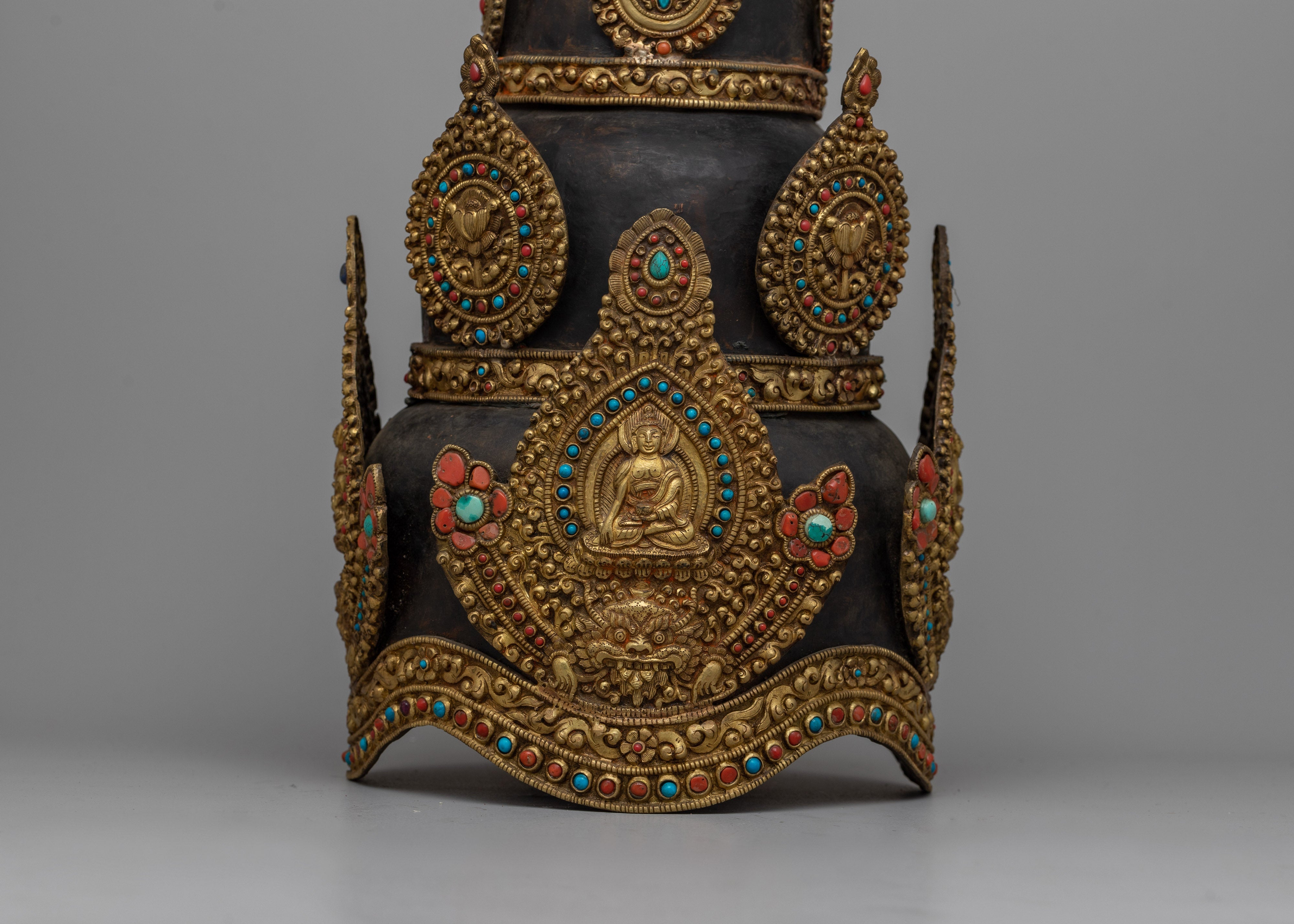 Handmade Buddhist Crown | Sacred Ritual Headpiece