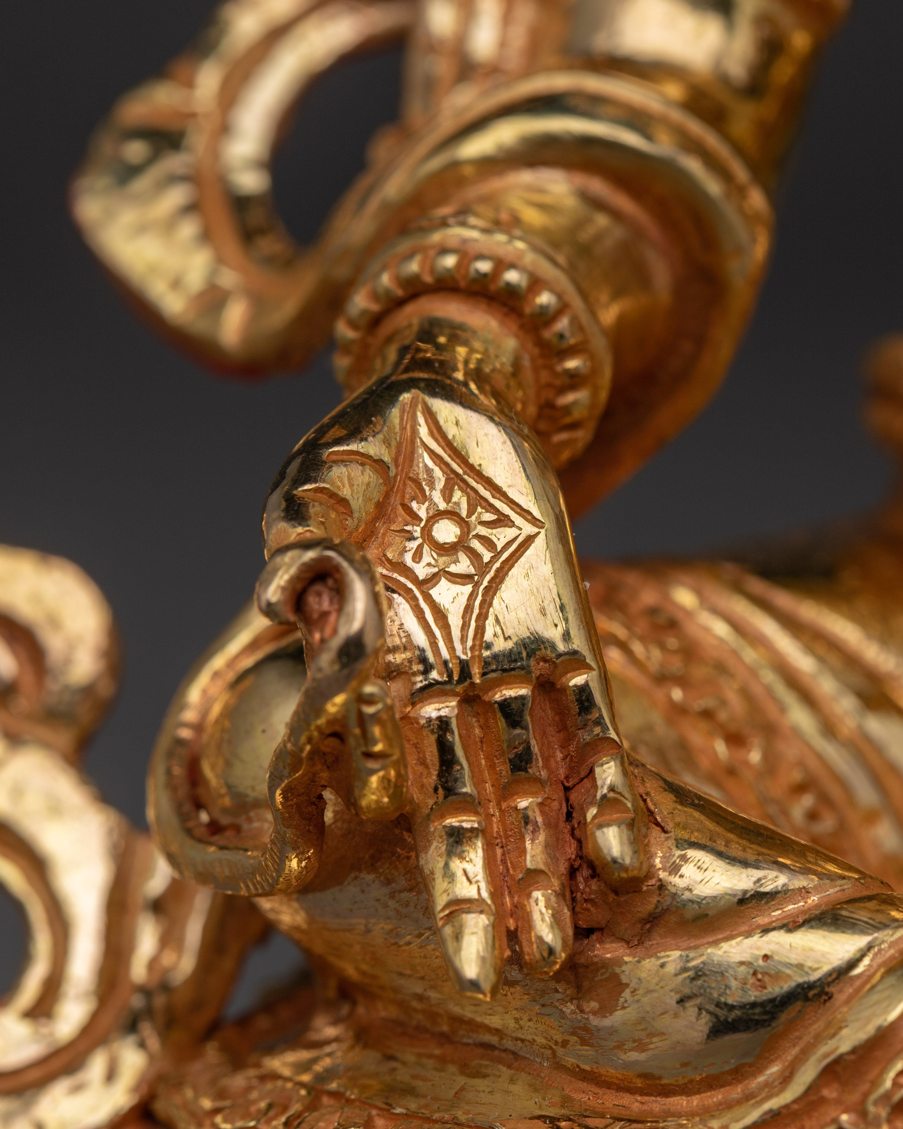 Handmade Enlightened Green Tara Statue | Tibetan Compassionate Deity