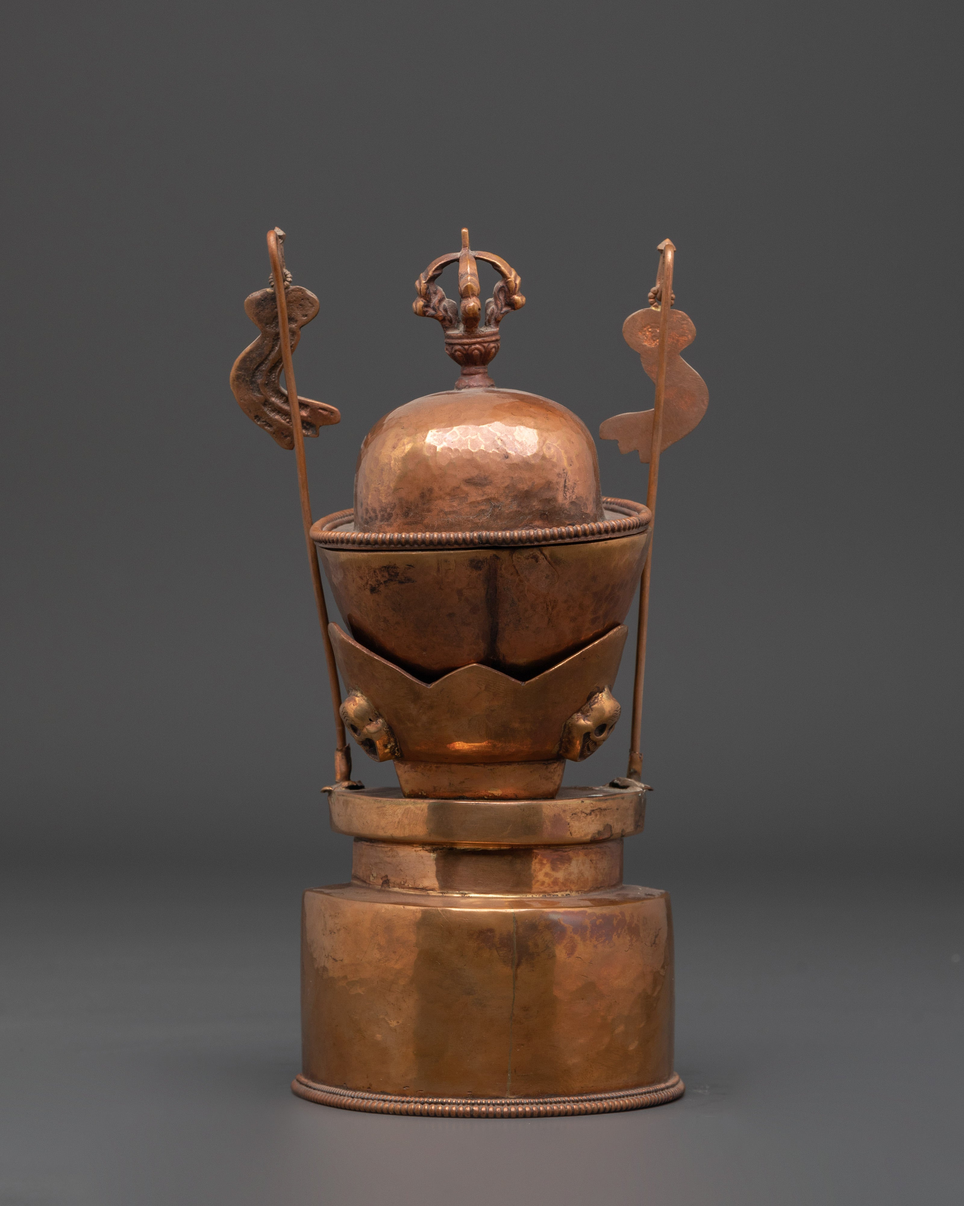Handcrafted Sacred Kapala Ritual Cup | Spiritual Tool for Tibetan Rituals & Meditation