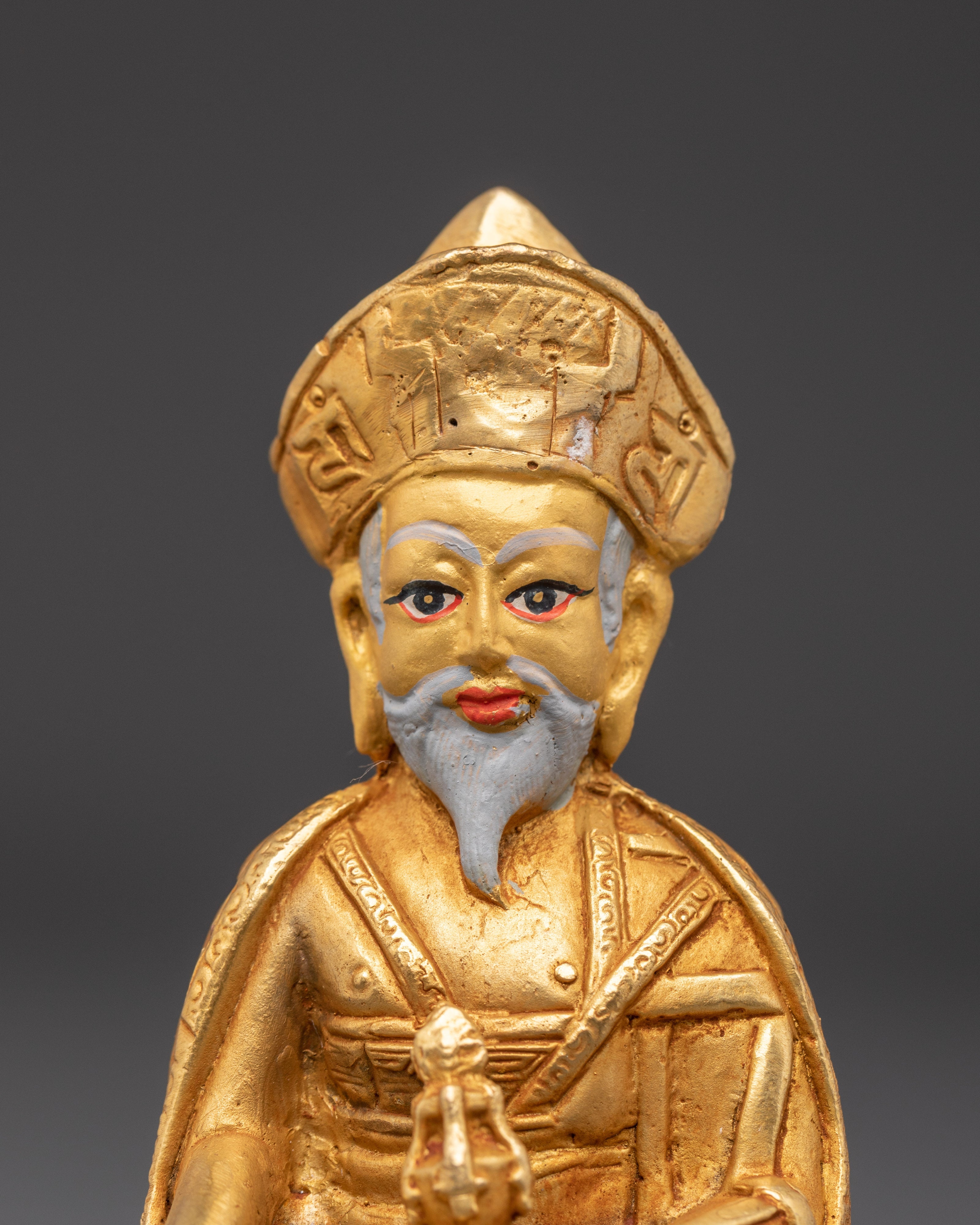 Handmade Guru Shapdum Statue | Sacred Tibetan Buddhist Master