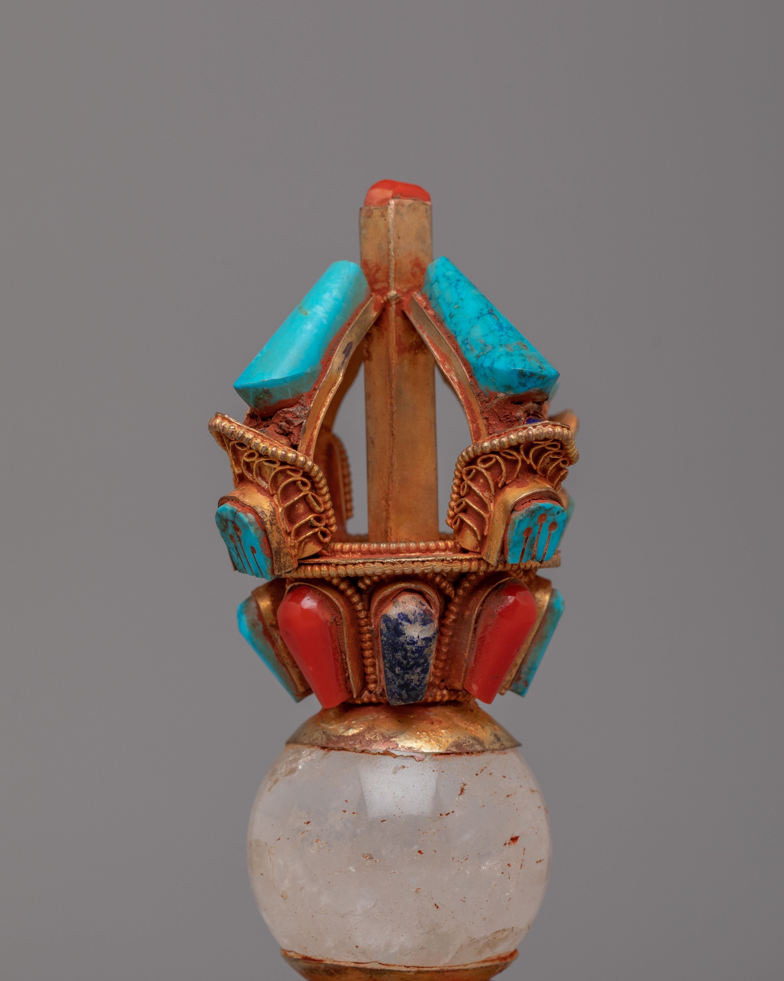 Spiritual Ritual Vajra | Hand-carved gemstone & crystal vajra