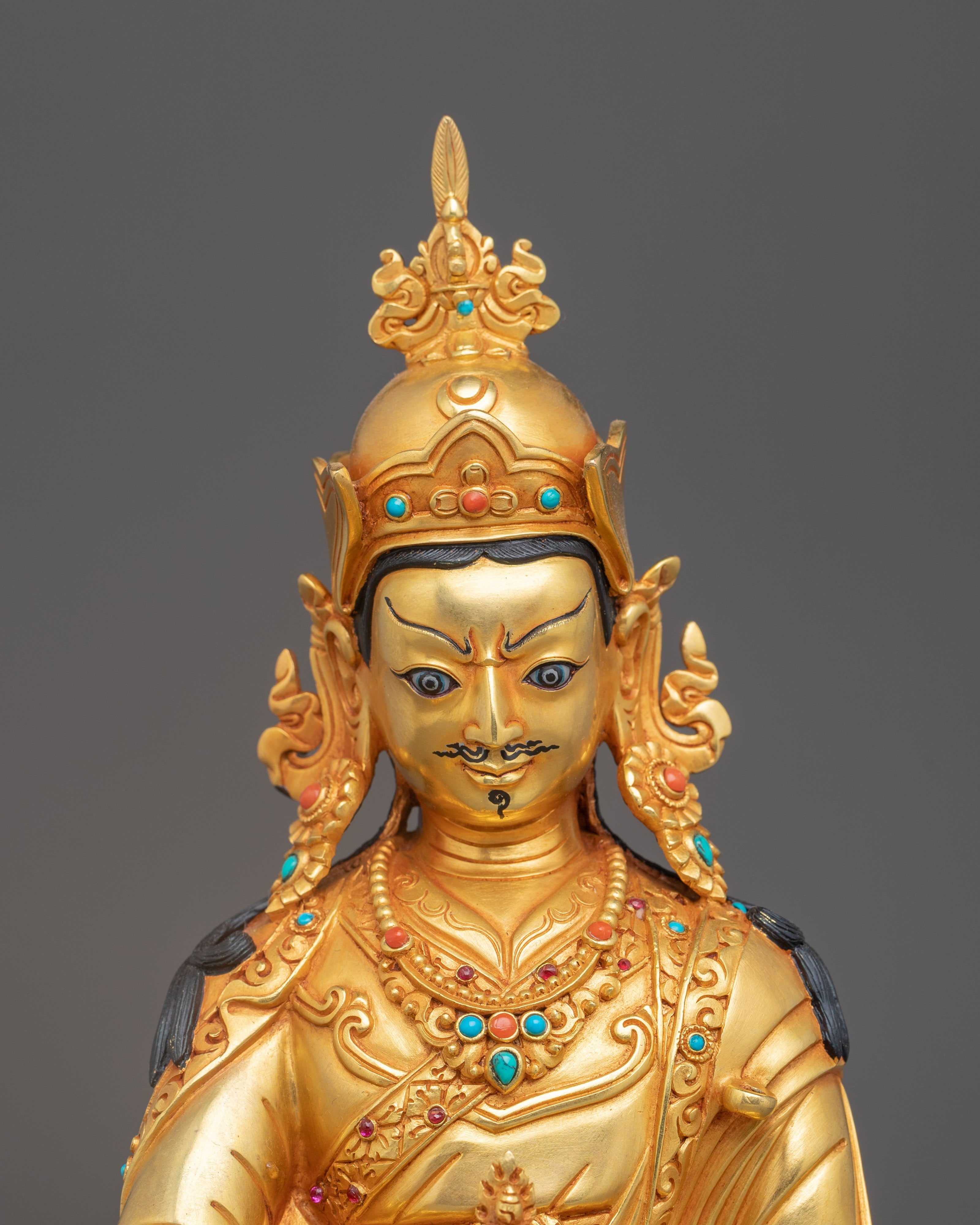 Golden Guru Padmasambhava Statue | Discover Enlightenment