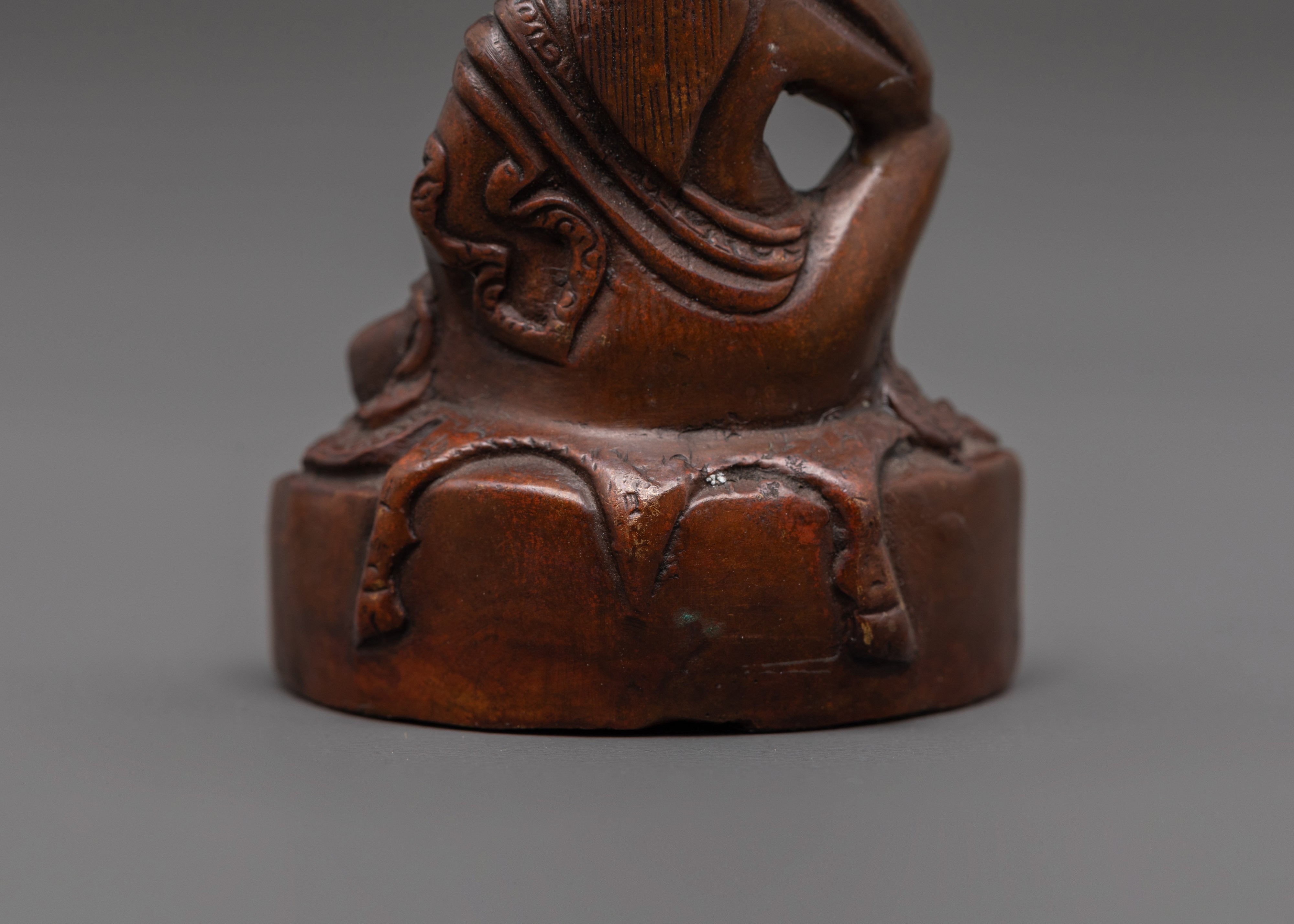Buddhist Master Milarepa Tibetan Statue | Copper Meditation Figurine