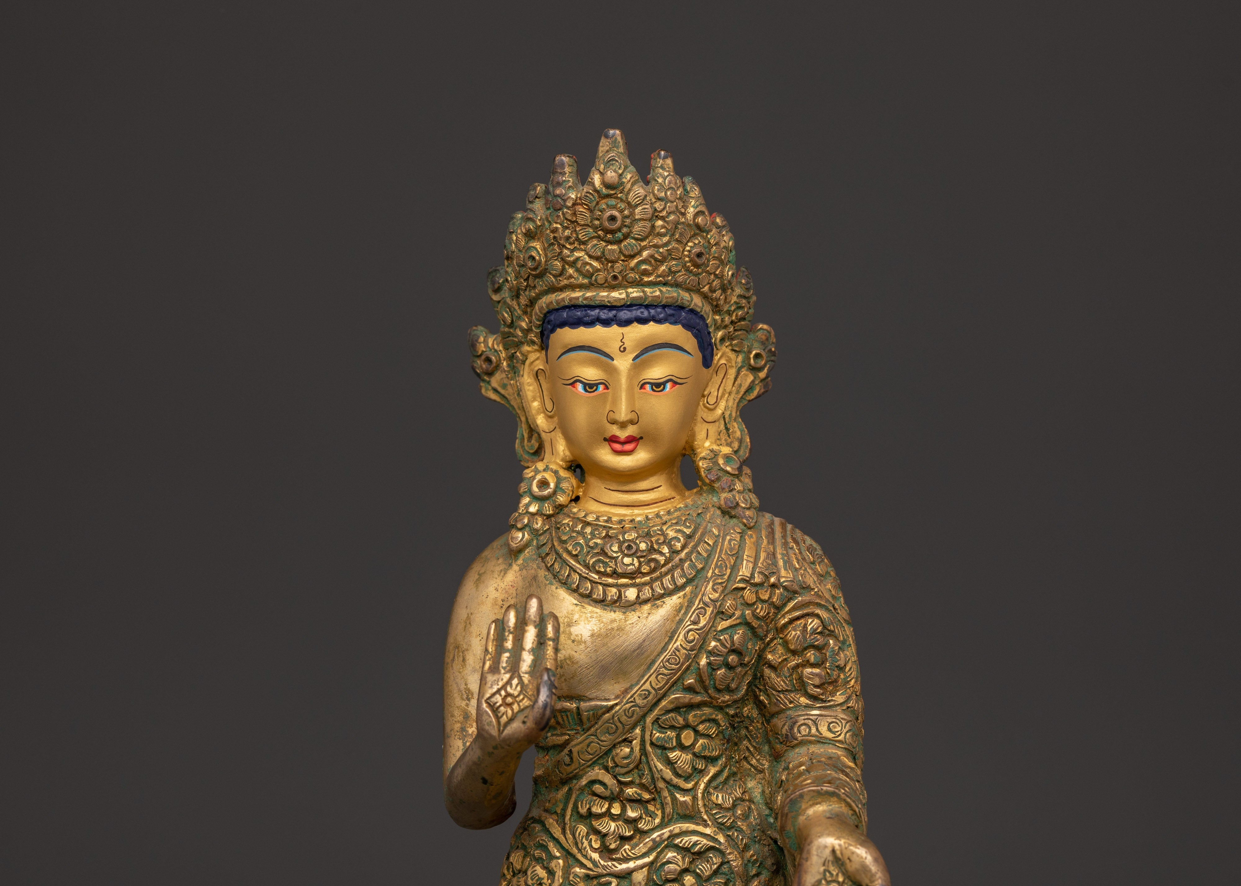 Handcrafted Dipankara Buddha Statue | For Meditation Spaces & Spiritual Interiors