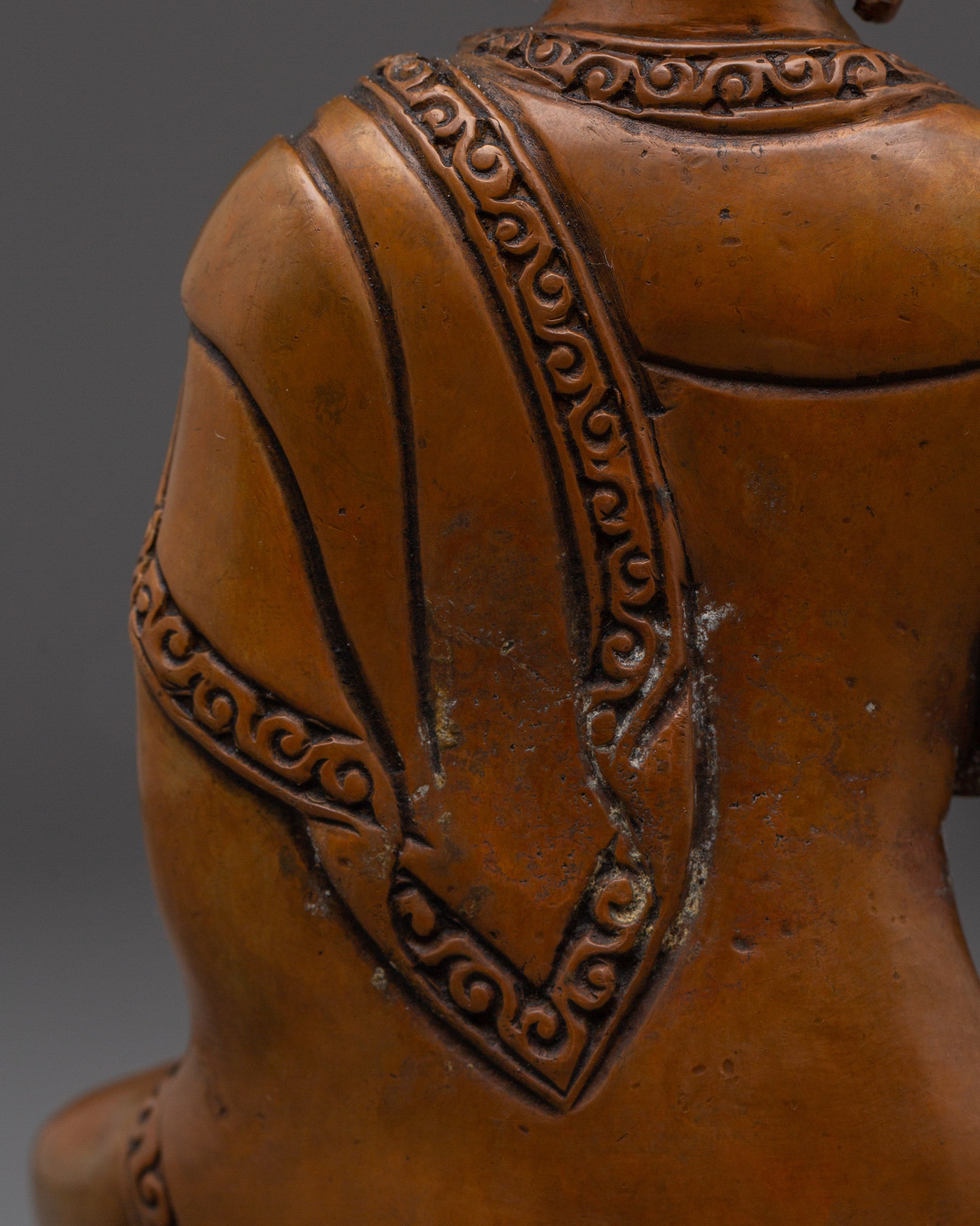 Handcrafted Meditation Shakyamuni Buddha Copper Statue | Buddhist Sculpture for Altar