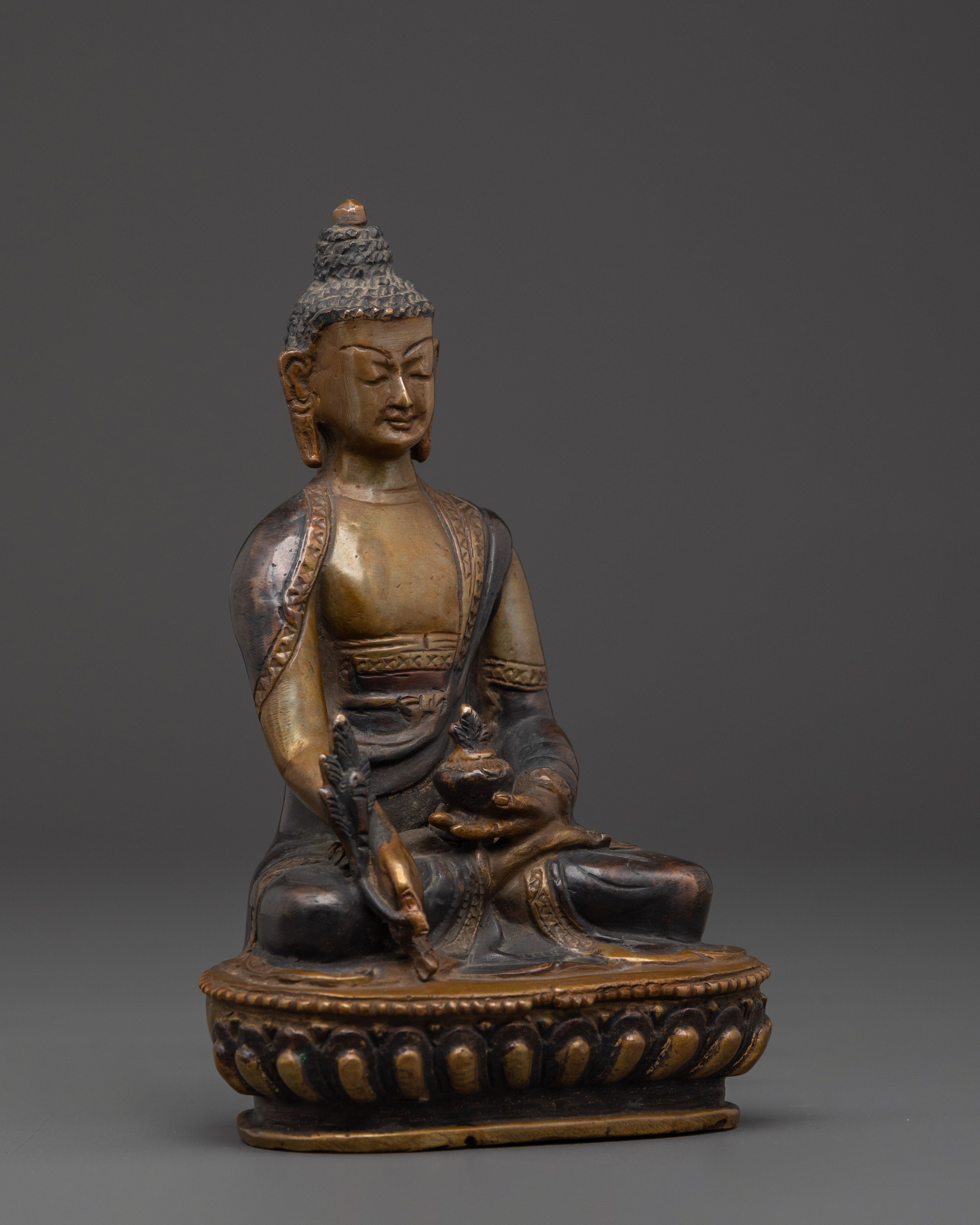 Buddhist Medicine Buddha (Bhaisajyaguru) Figurine | Symbol of Healing and Compassion