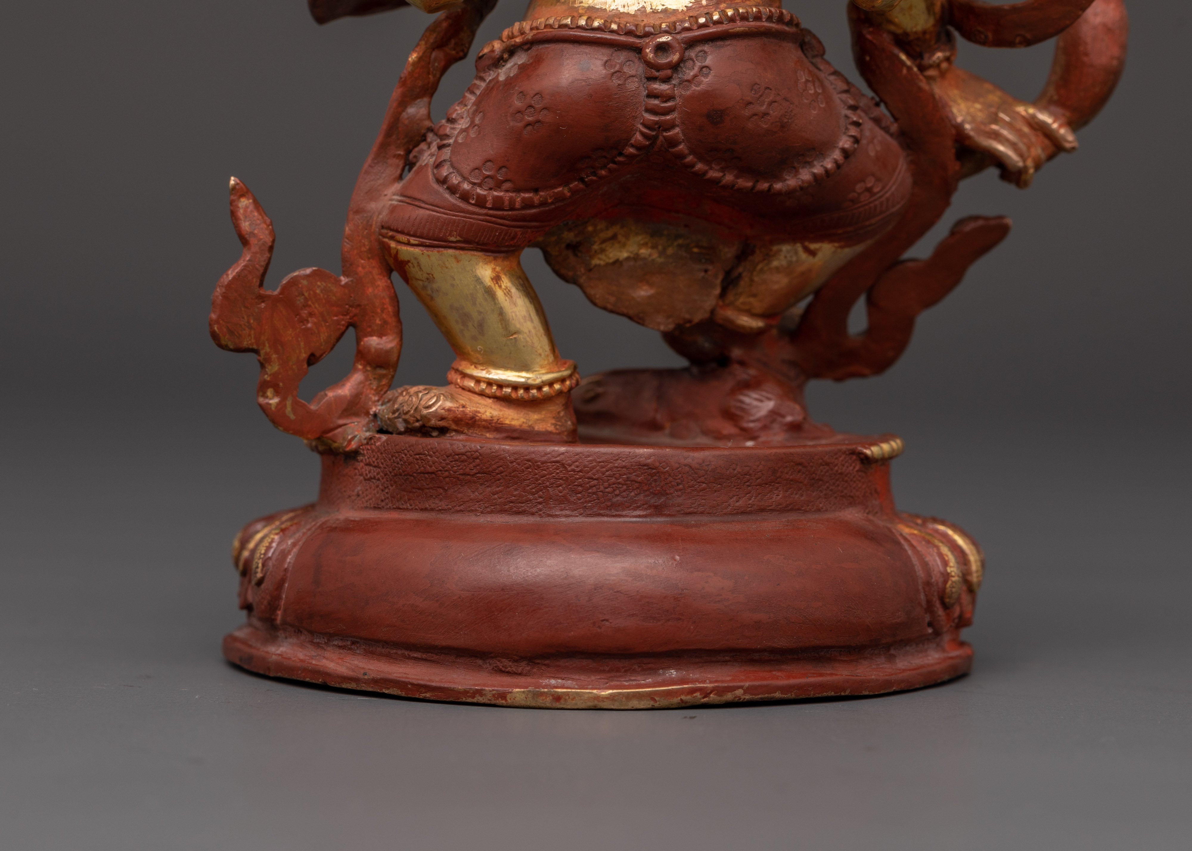 Handcrafted Lord Ganesha Figurine | Copper and Gold Plated Ganesh Statue