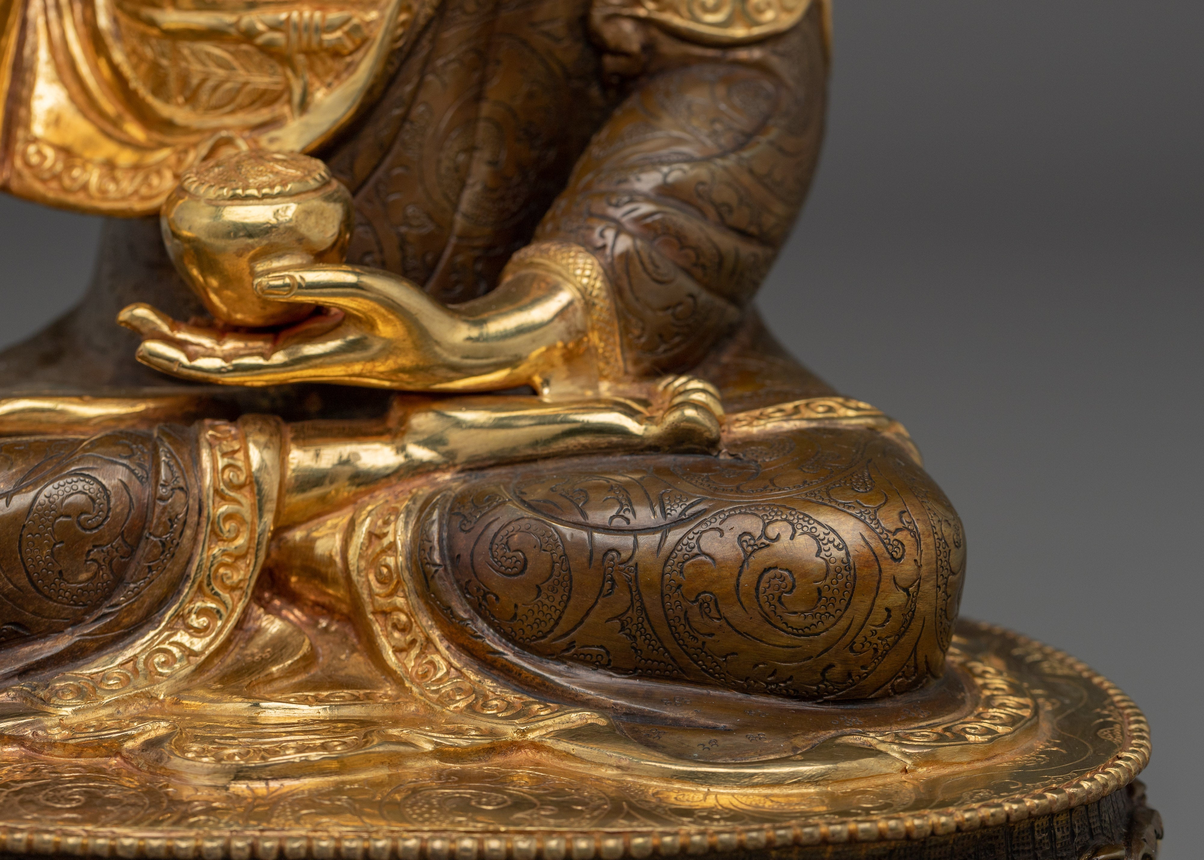 Fire Gold Plated Shakyamuni Buddha | Meditation, Peace & Spiritual Blessings