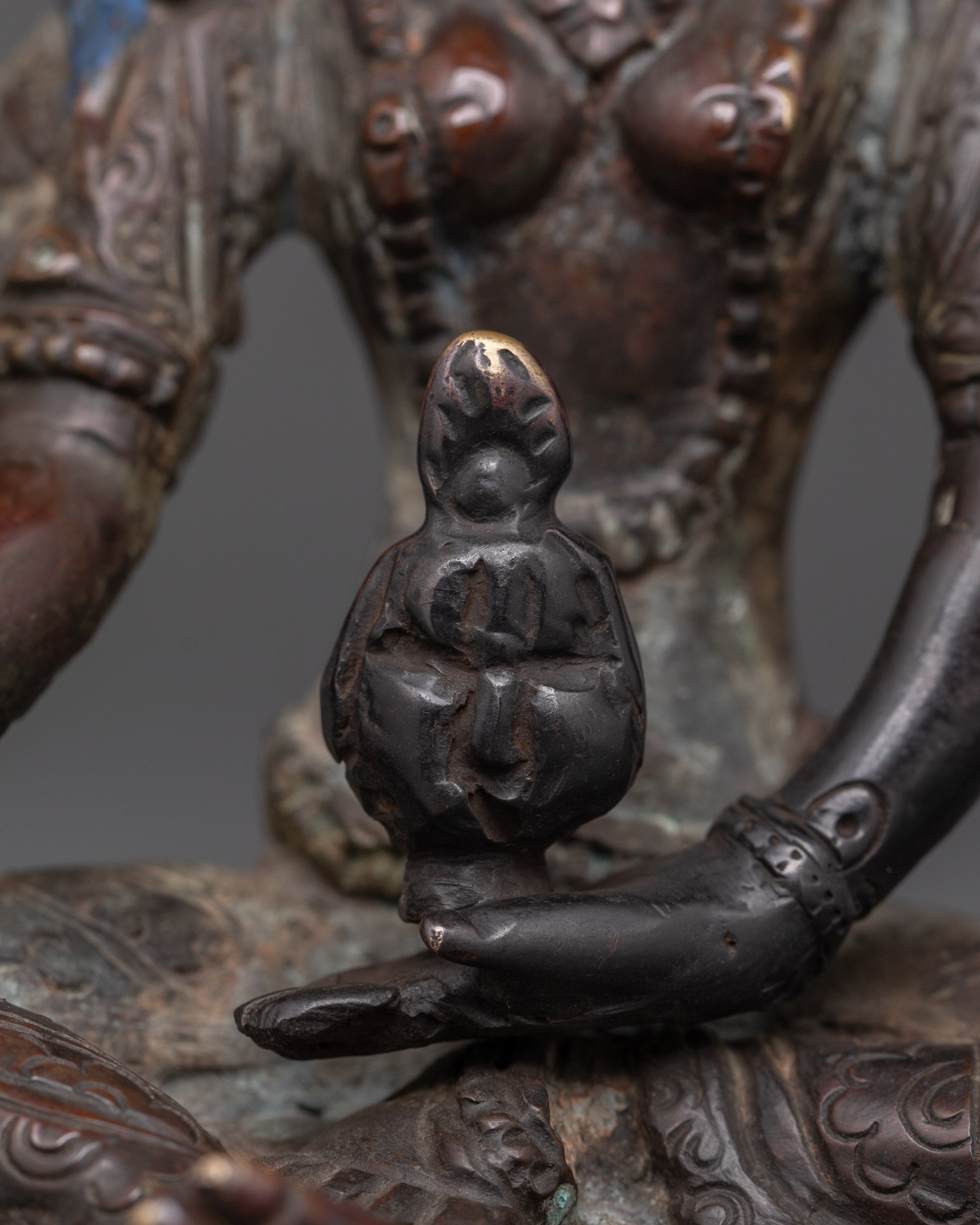 Handcrafted Vasudhara Brass Statue | Sacred Symbol of Buddhist Wealth Blessings