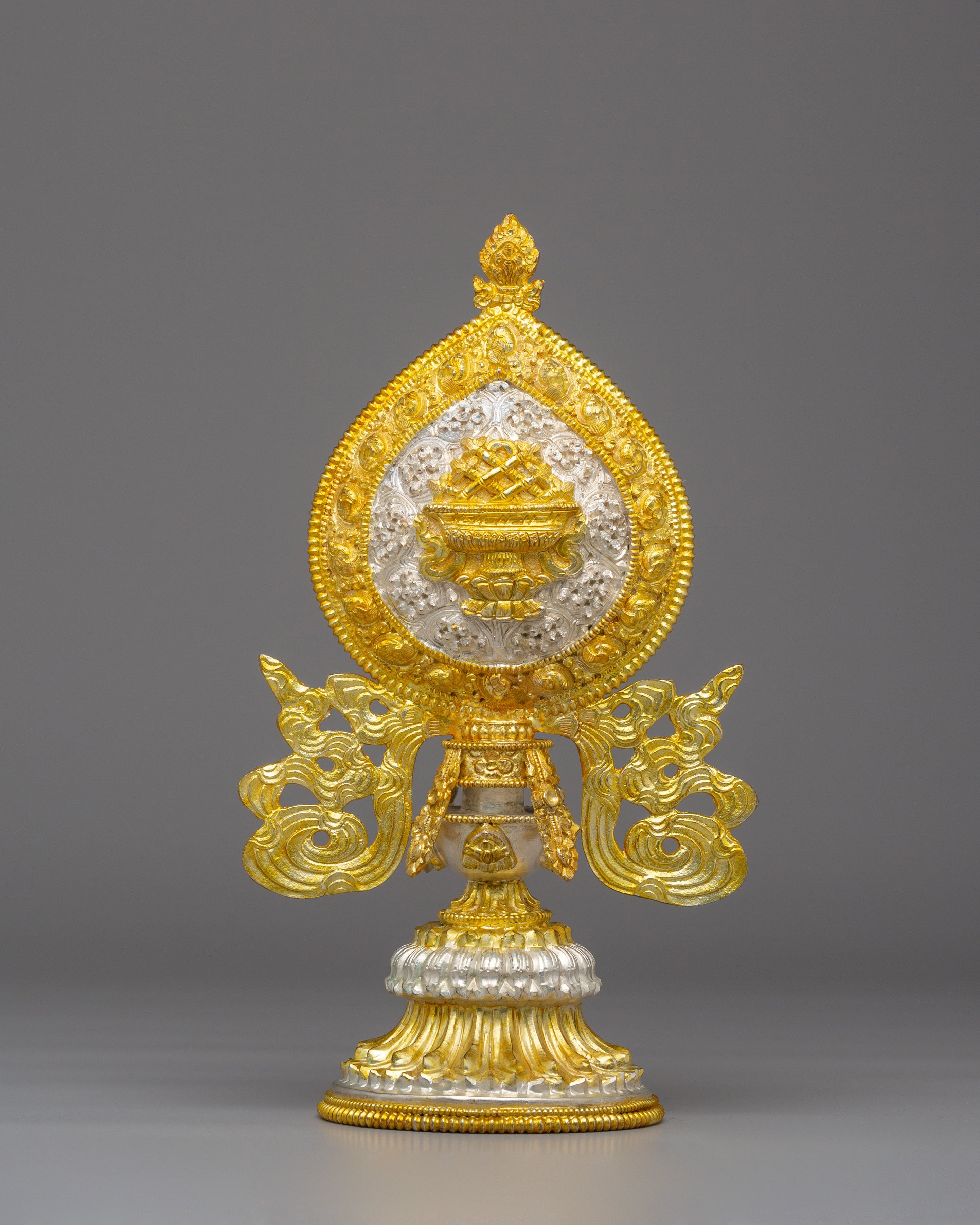 Tibetan Eight Auspicious Symbols | Copper Body, Electro Silver &amp; Gold Plating