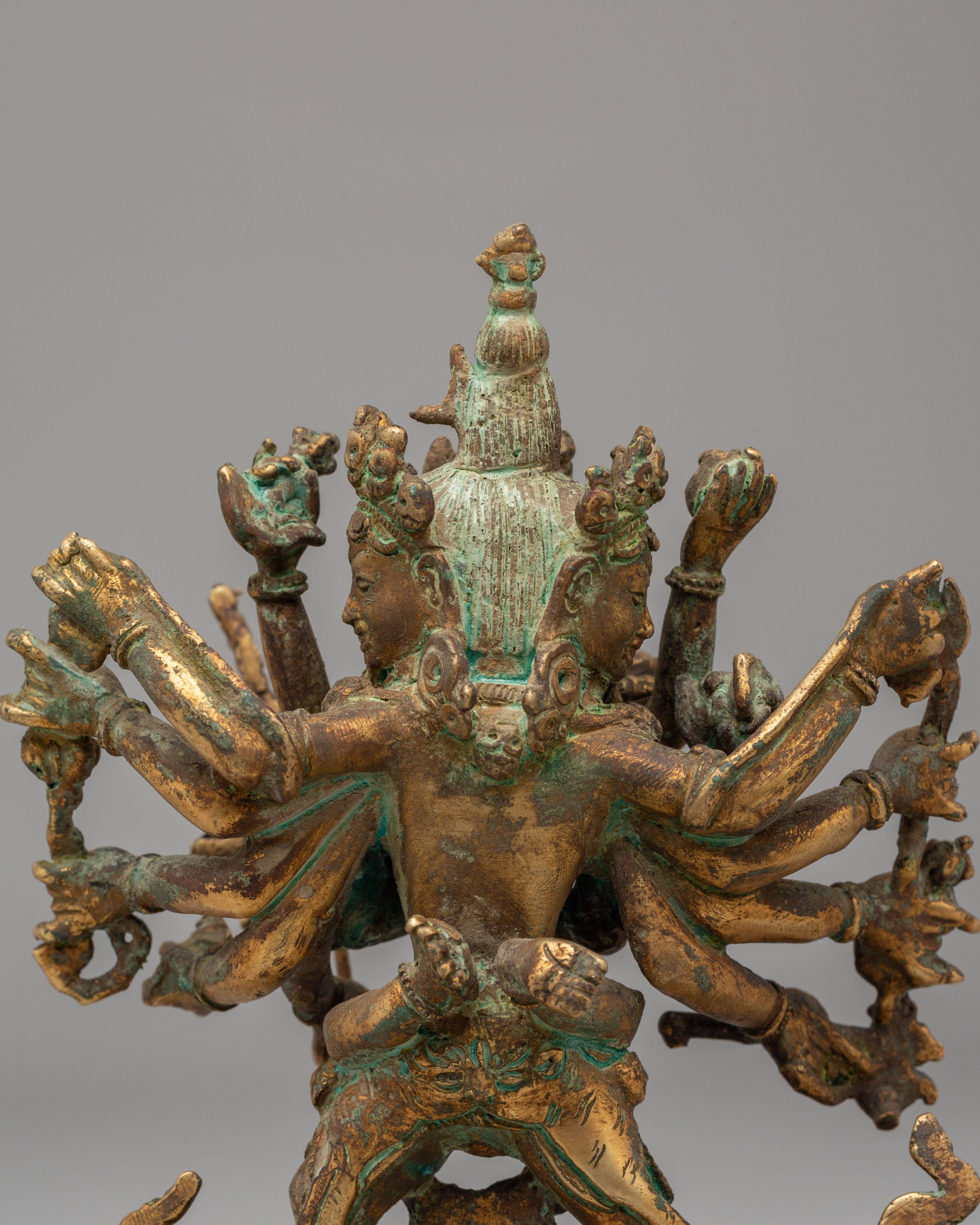 Handcrafted Chakrasamvara Figurine | Vajrayana Deity