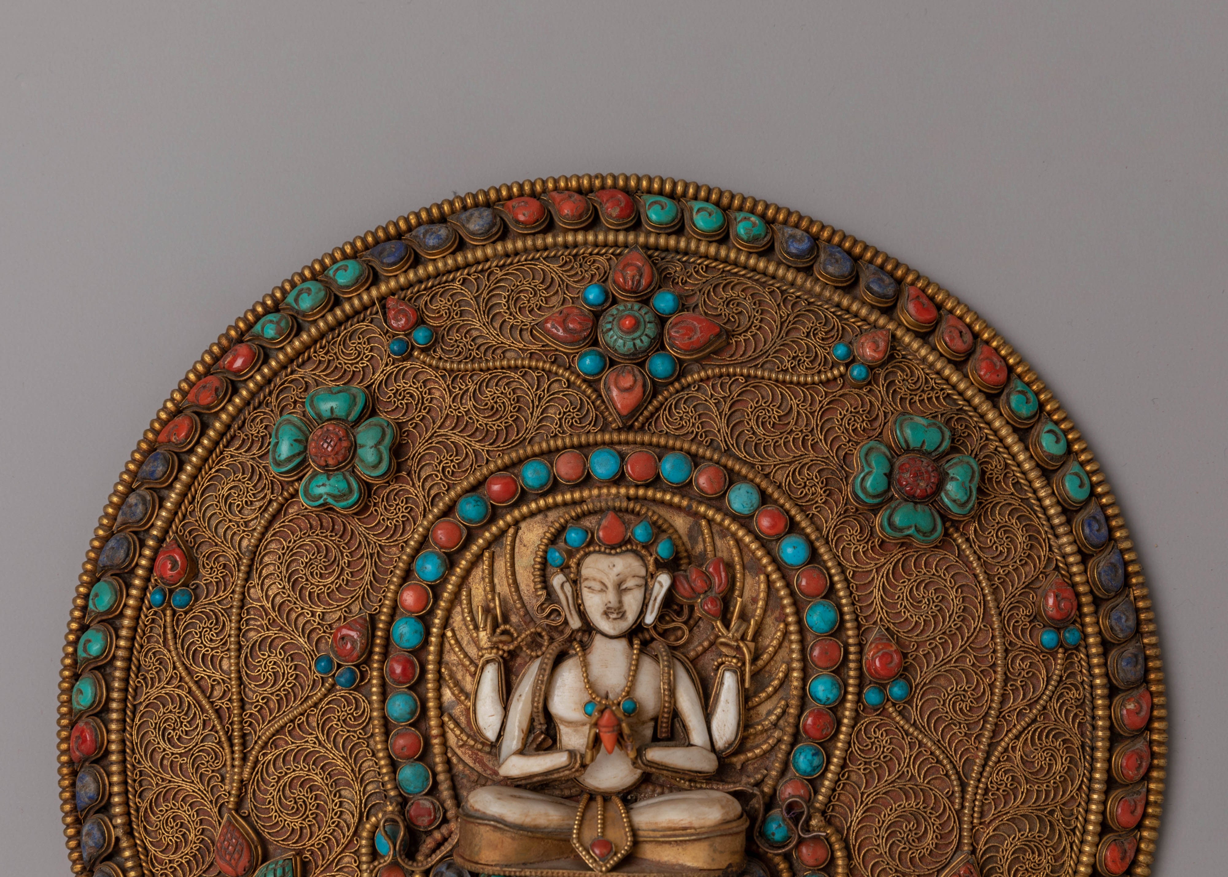 Tibetan Chenresig Wall Hanging | Symbol of Compassion
