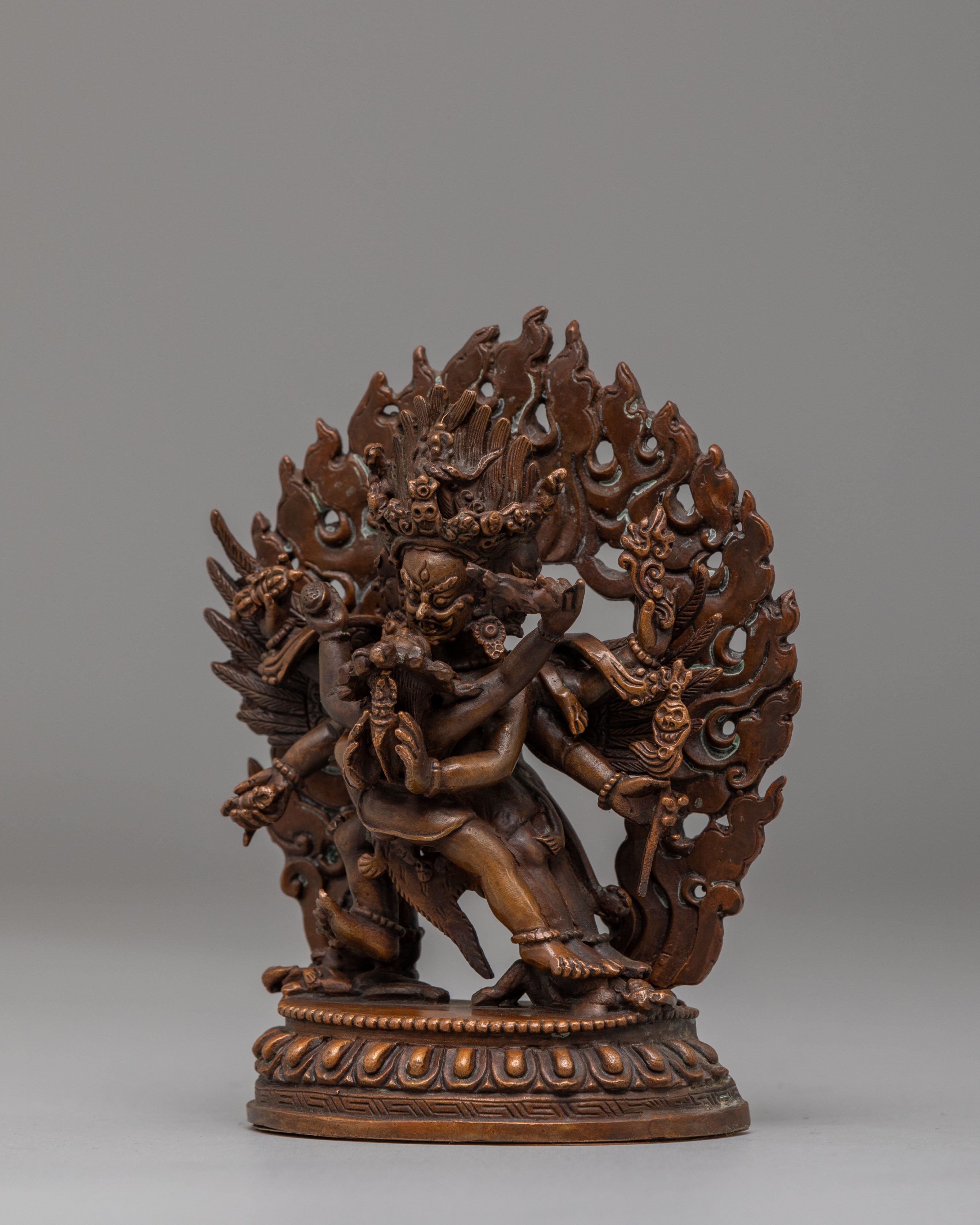 Machine Made Vajrakilaya Altar Statue | Tibetan Deity Sculpture