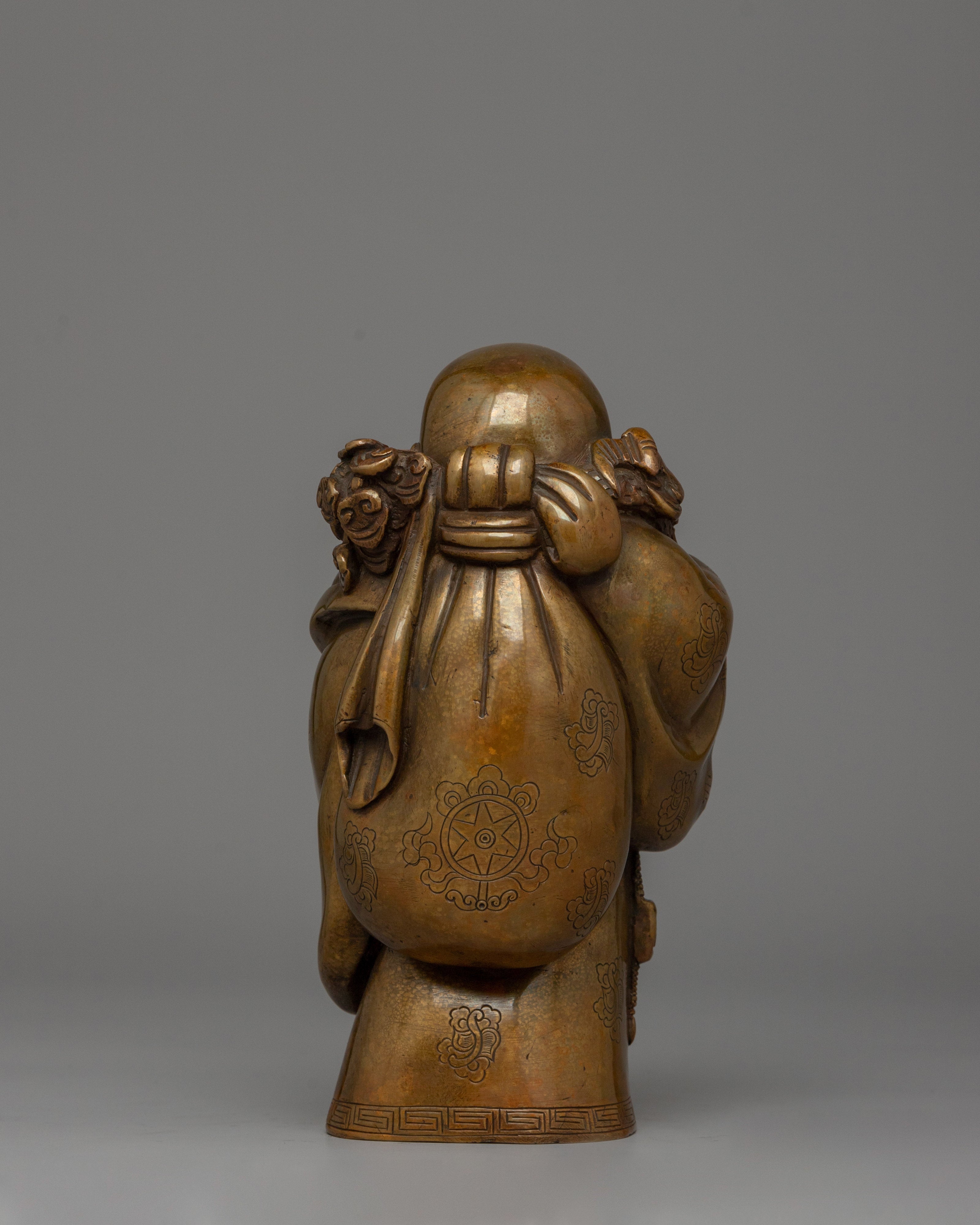 Standing Laughing Buddha Statue | Symbol of Good Fortune, Prosperity, and Joy