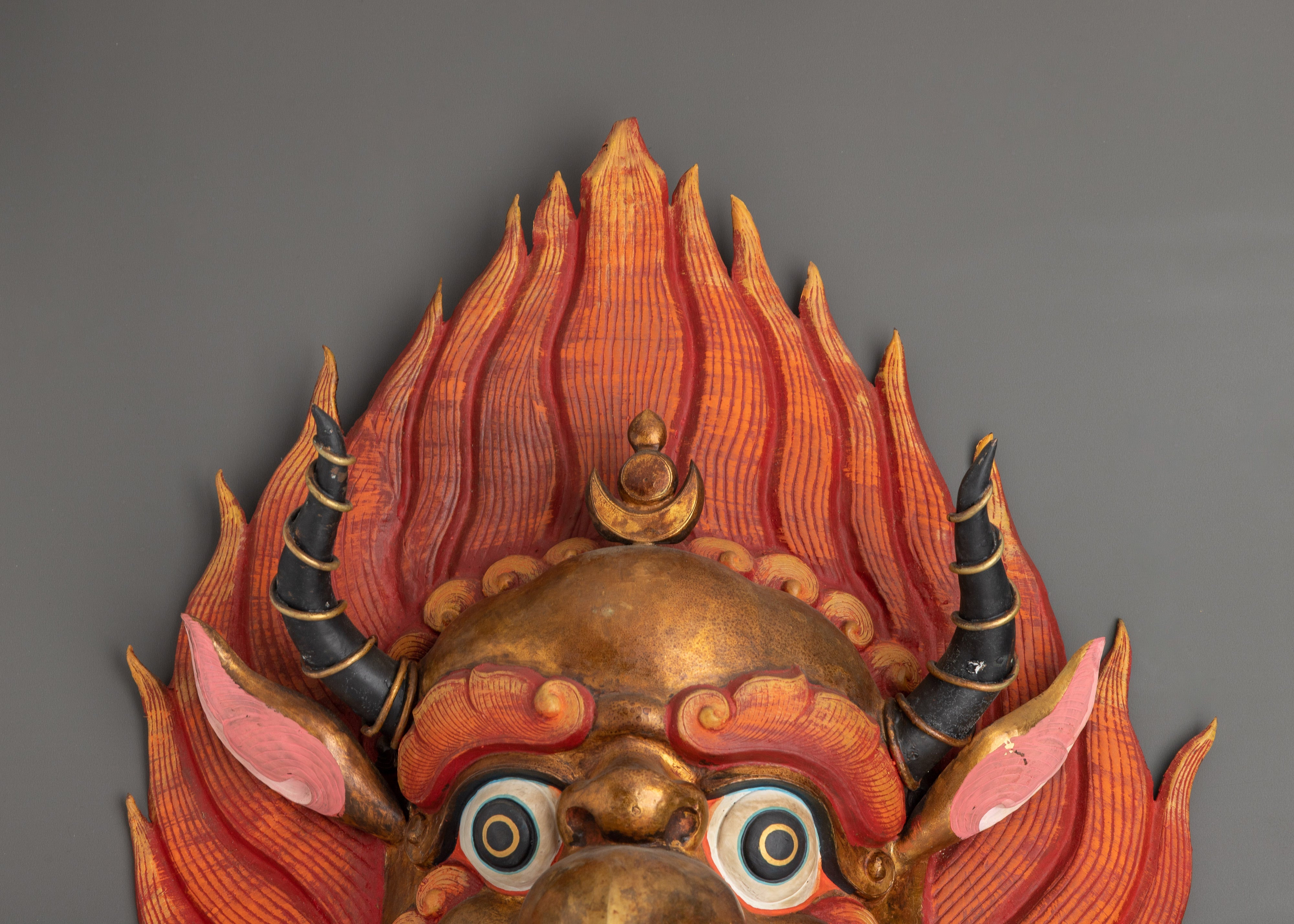 Garuda Mask with Horns | A Sacred Symbol of Strength